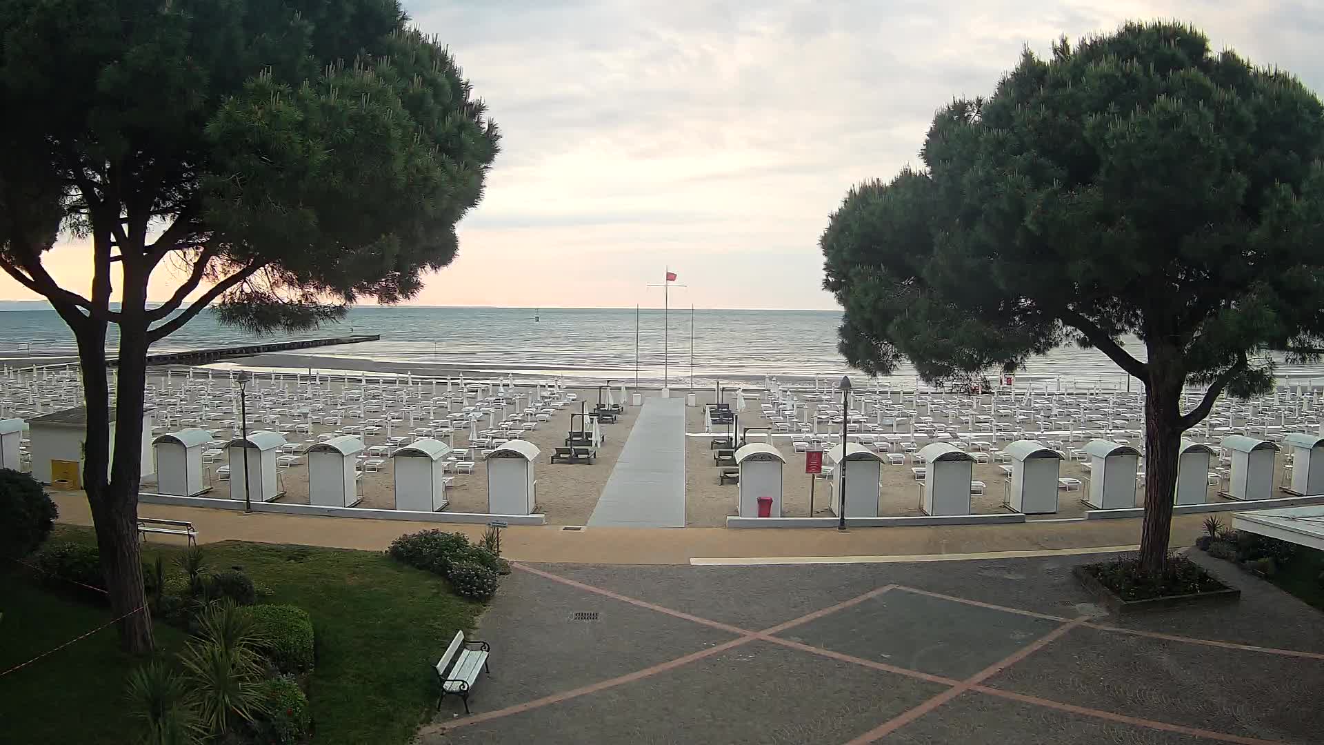 Entrée Plage Grado | Vue en Direct sur le Littoral