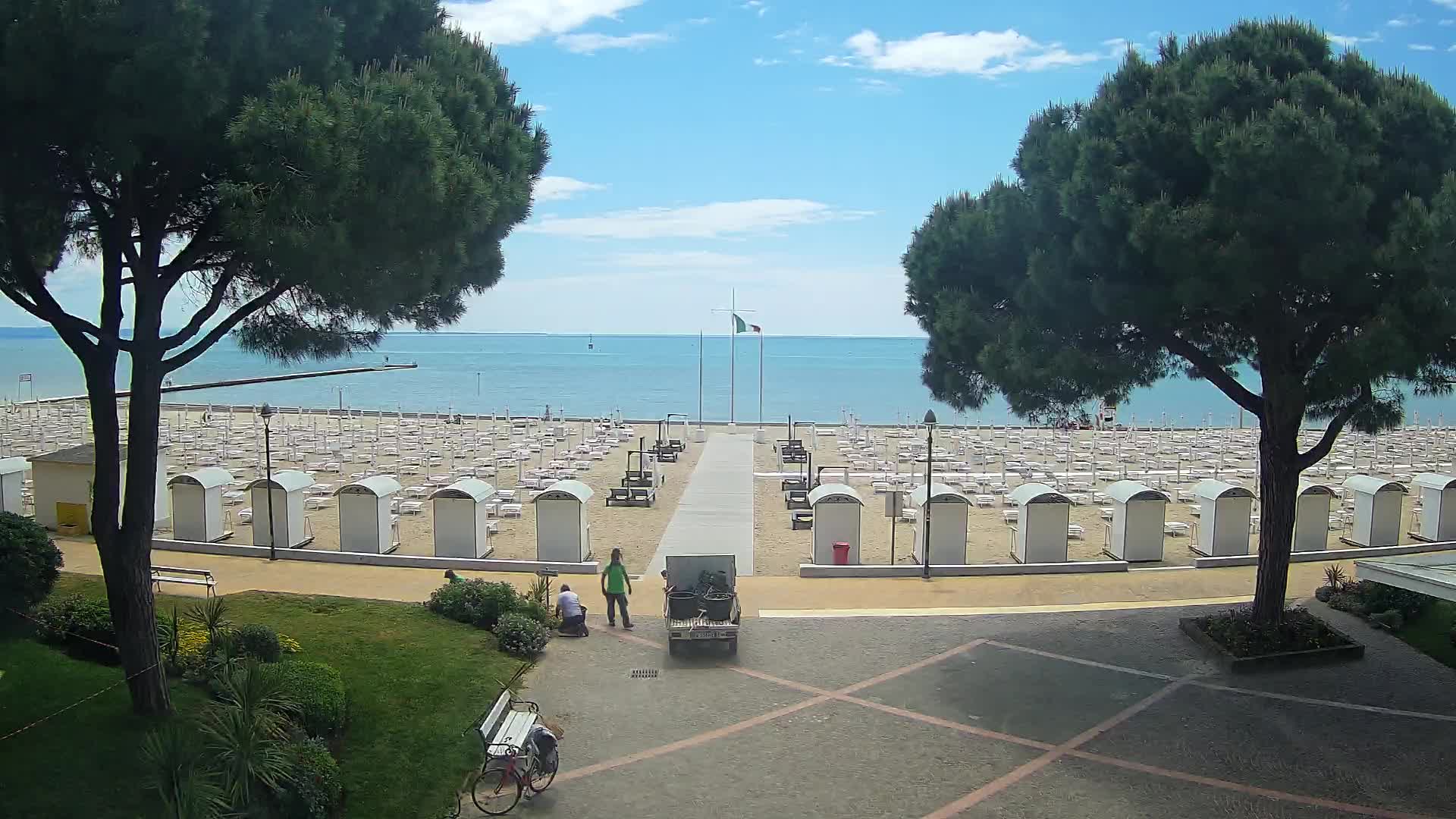 Grado Ulaz na Plažu | Pogled Uživo na Obalu