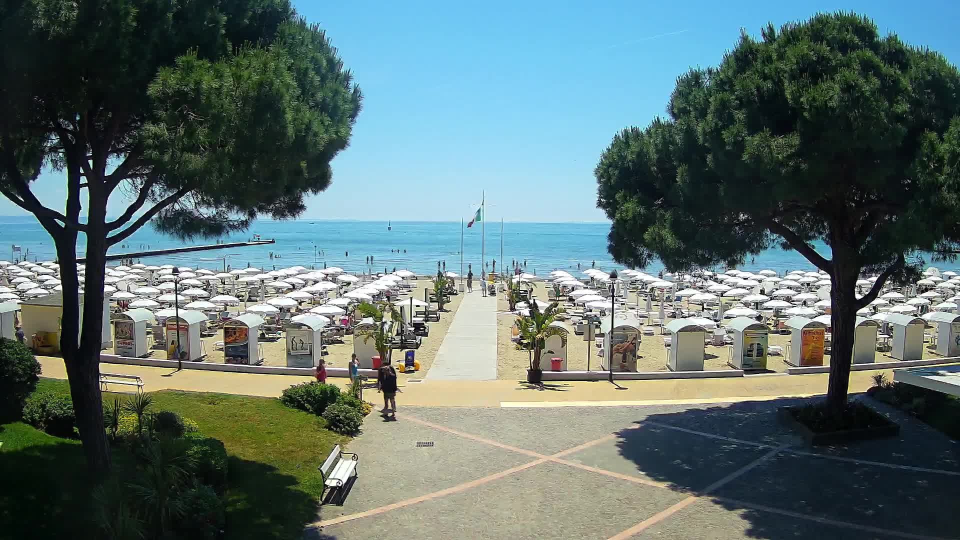 Entrée Plage Grado | Vue en Direct sur le Littoral