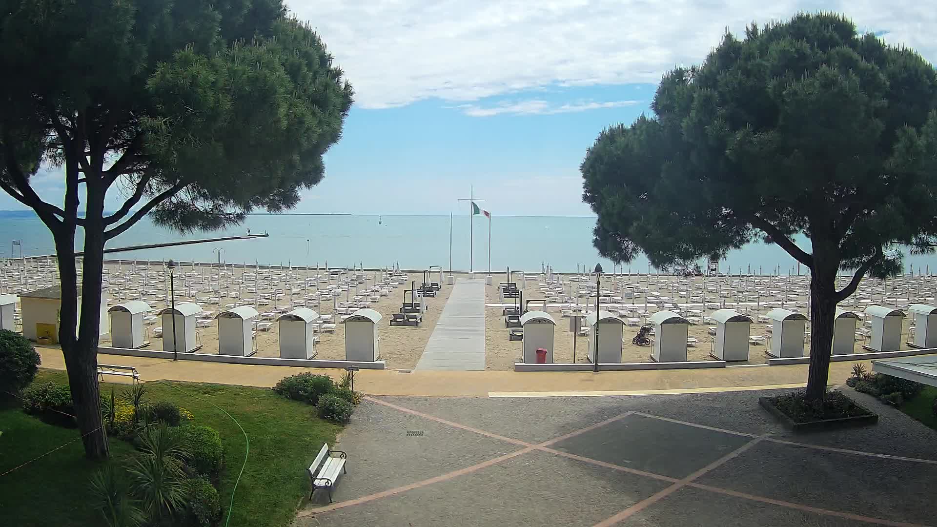 Grado Strand Eingang | Live-Ansicht der Küste