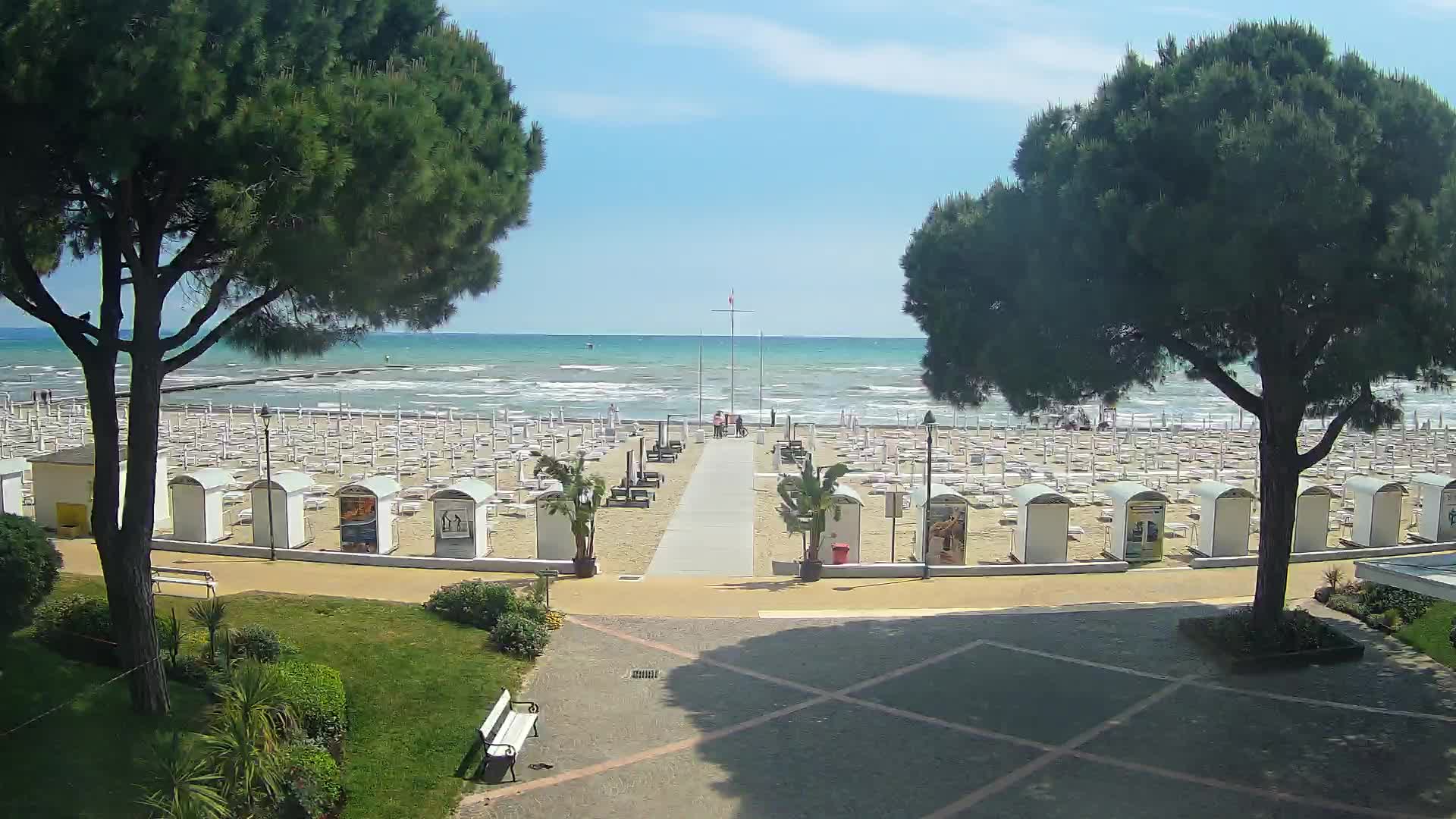 Entrée Plage Grado | Vue en Direct sur le Littoral