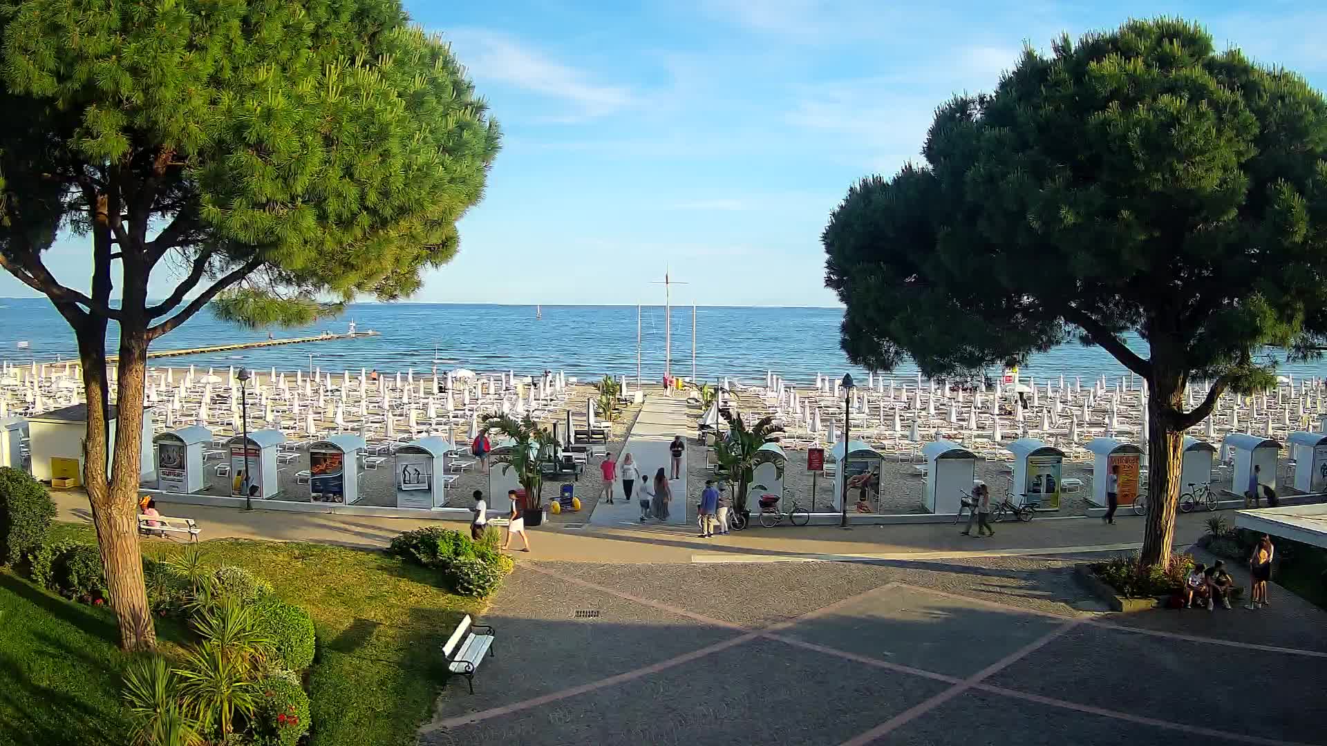 Grado Strand Eingang | Live-Ansicht der Küste