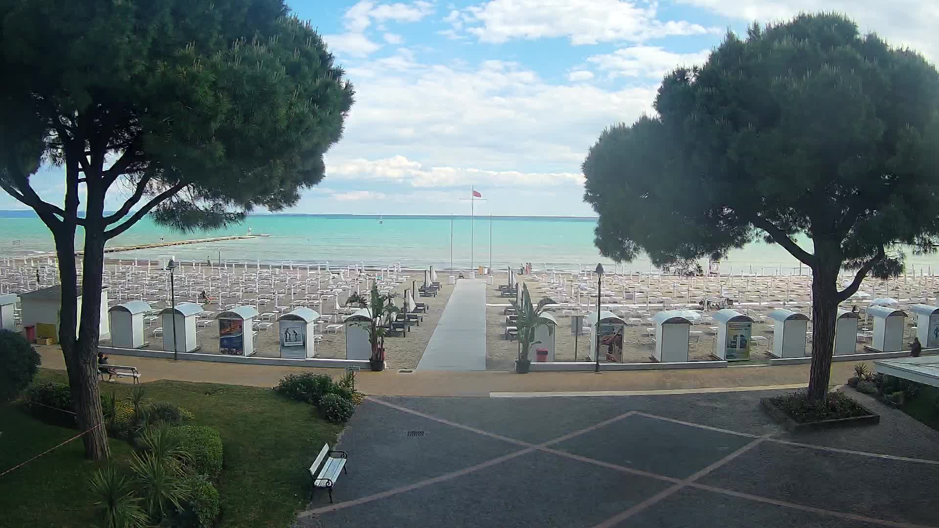 Entrée Plage Grado | Vue en Direct sur le Littoral