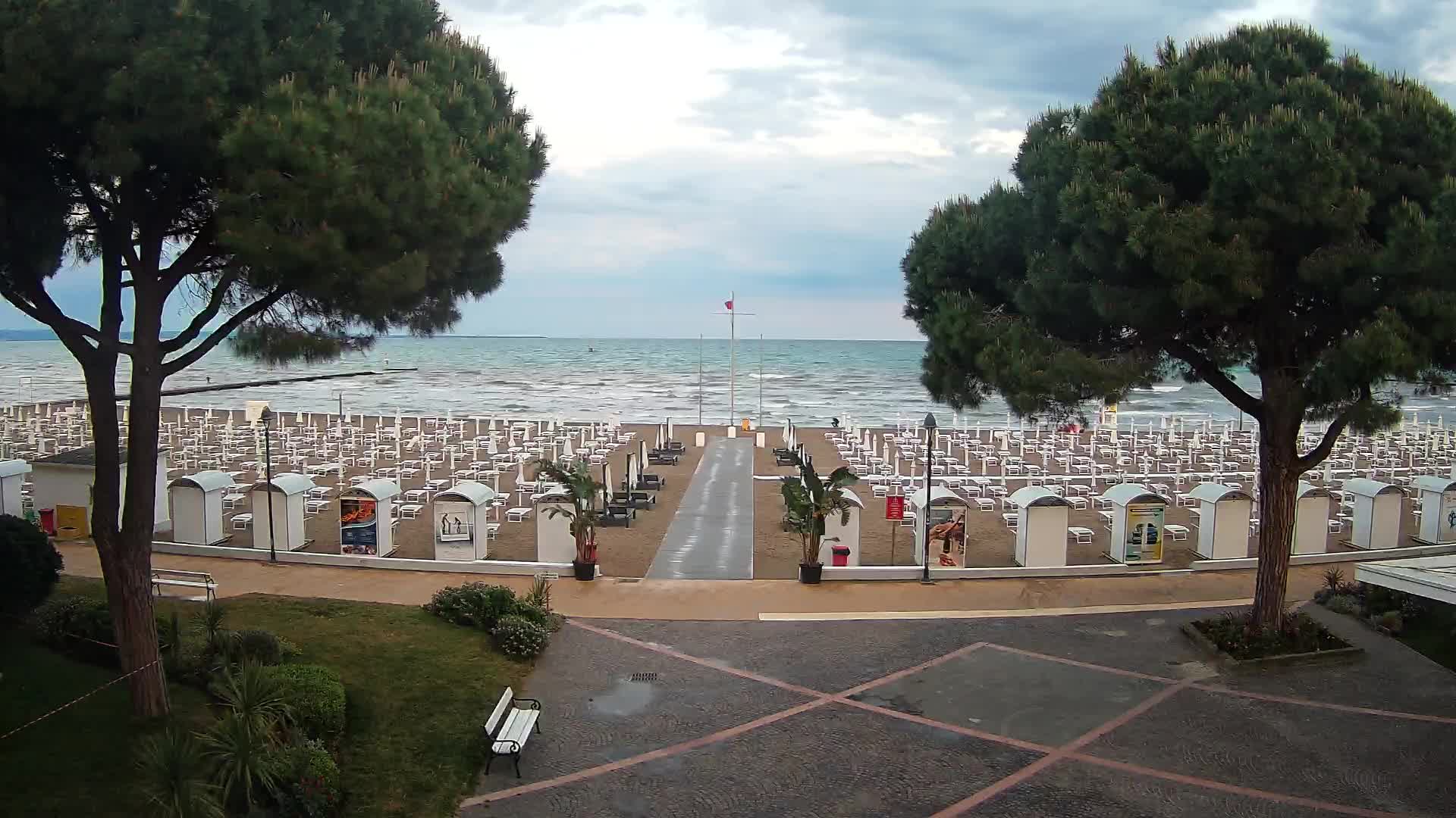 Entrée Plage Grado | Vue en Direct sur le Littoral