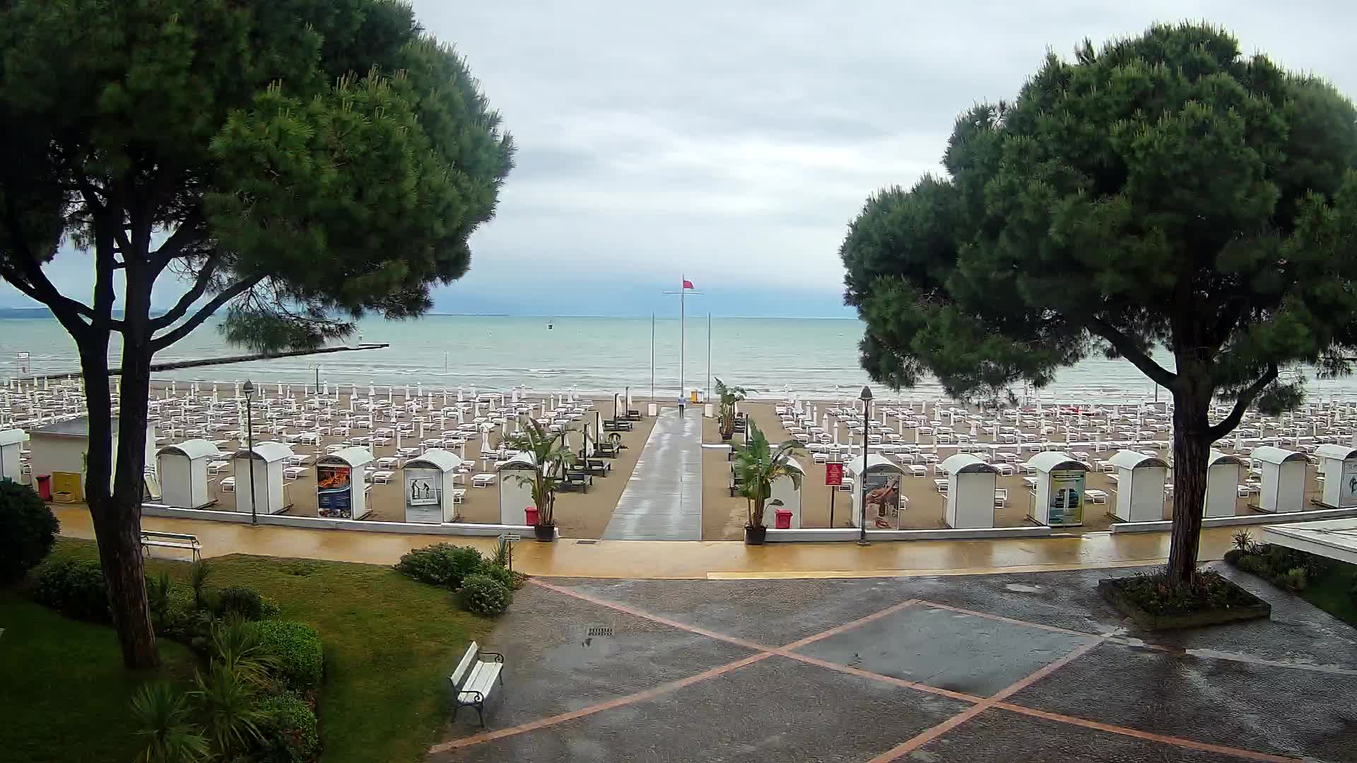 Entrée Plage Grado | Vue en Direct sur le Littoral