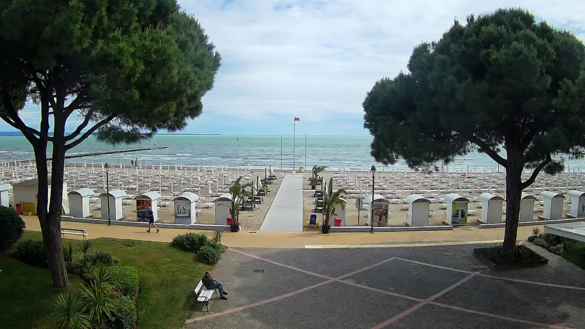 Entrée Plage Grado | Vue en Direct sur le Littoral