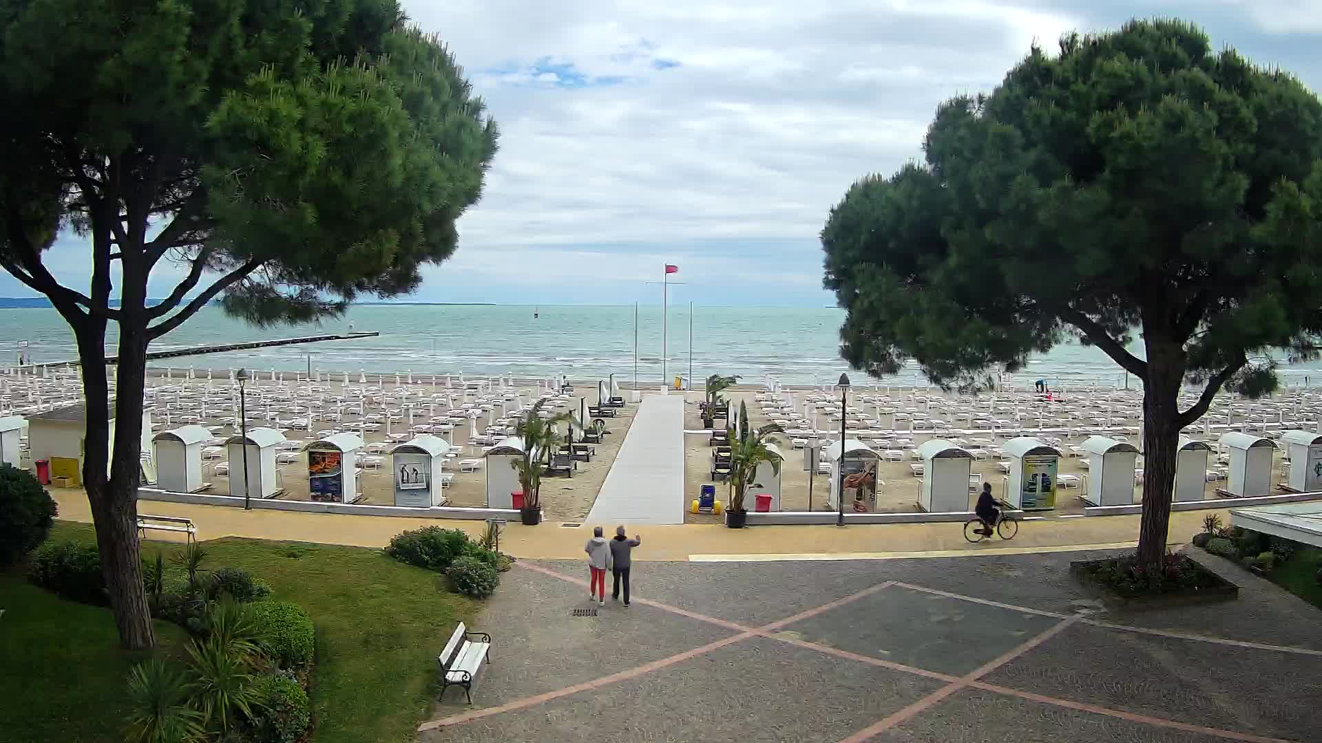 Grado Strand Eingang | Live-Ansicht der Küste
