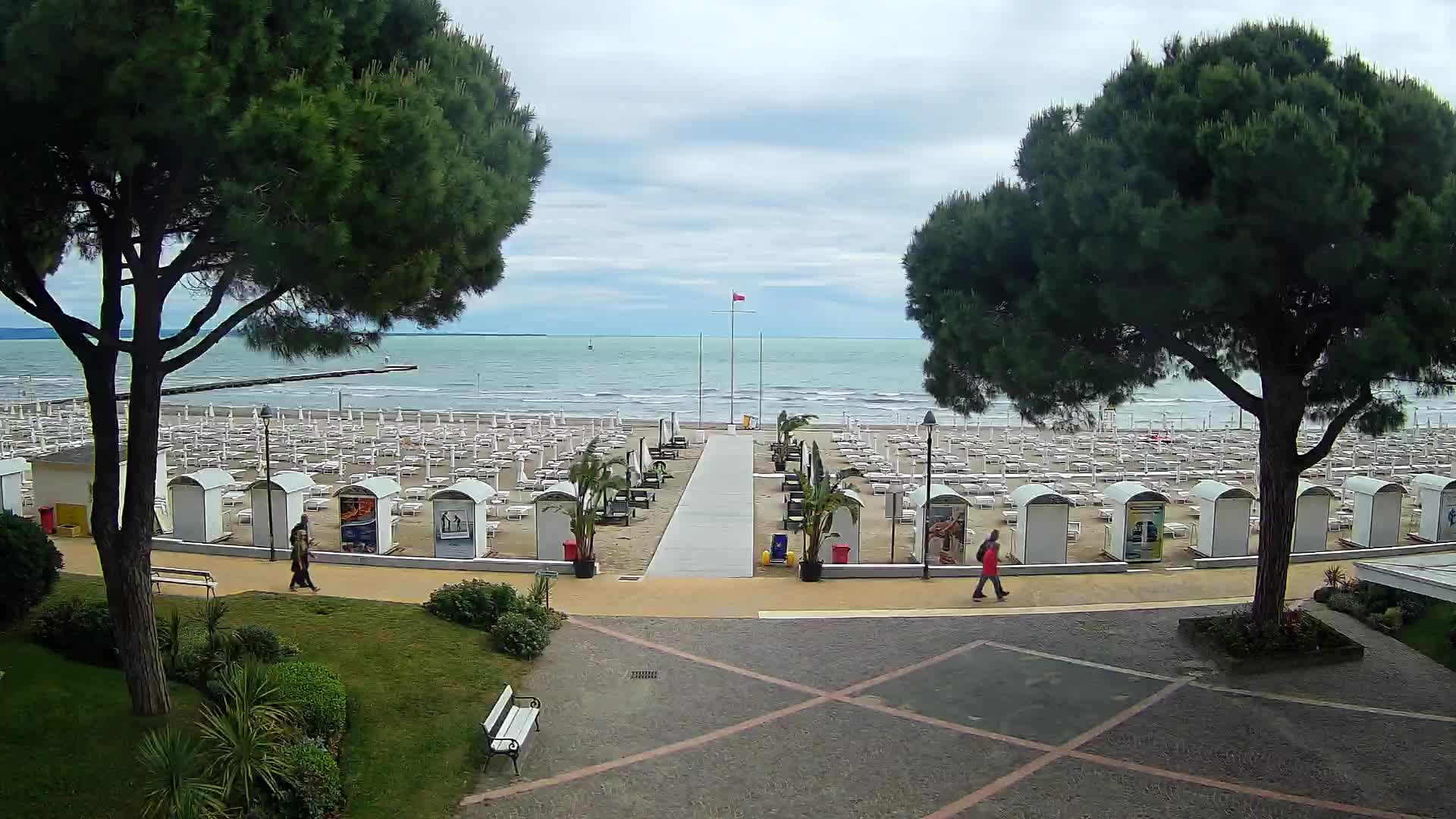 Entrée Plage Grado | Vue en Direct sur le Littoral
