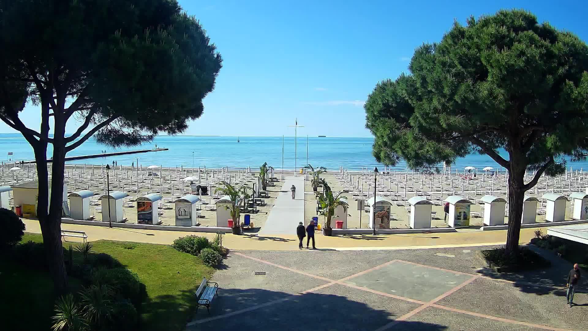 Grado Strand Eingang | Live-Ansicht der Küste