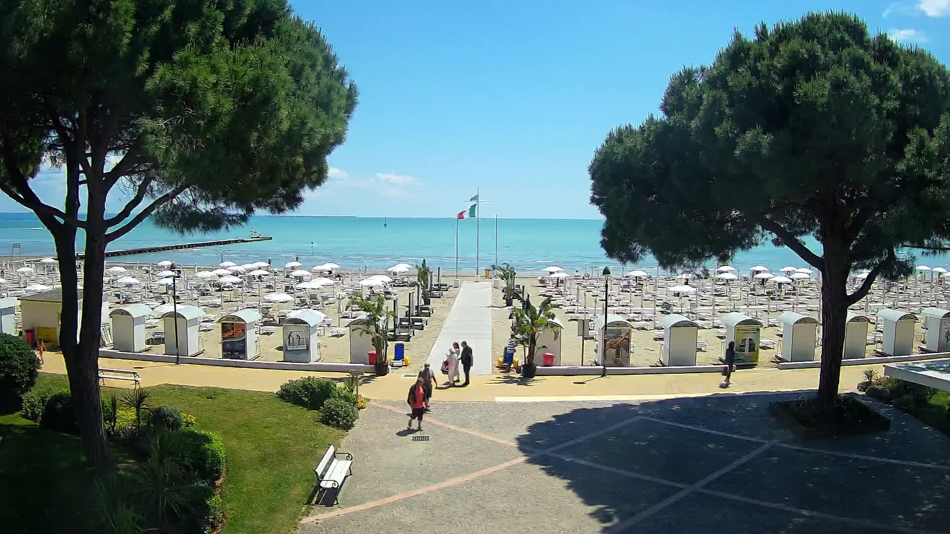 Grado Strand Eingang | Live-Ansicht der Küste
