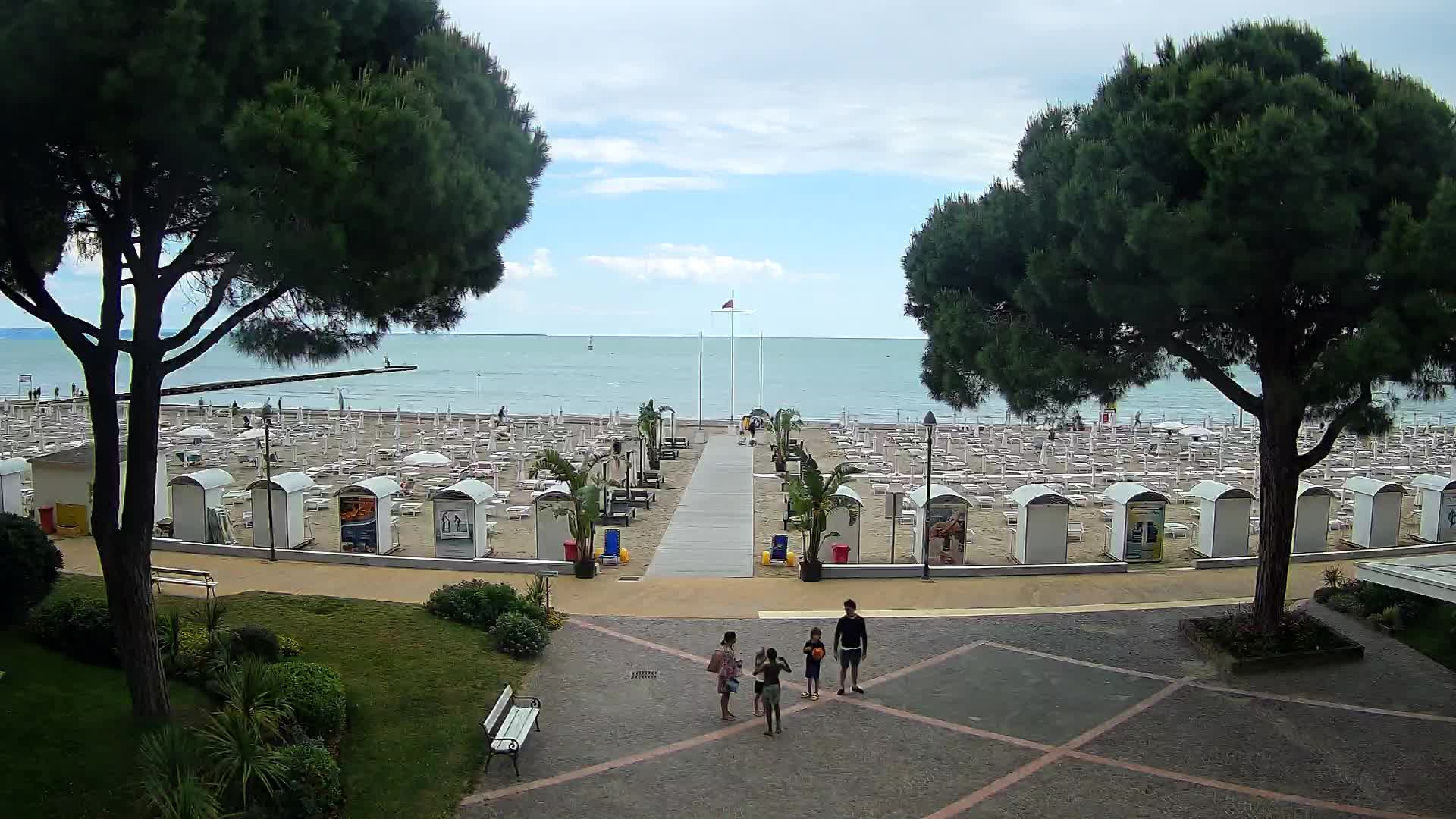 Grado Strand Eingang | Live-Ansicht der Küste
