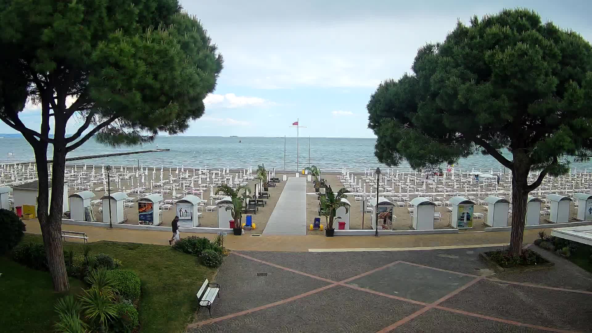 Entrée Plage Grado | Vue en Direct sur le Littoral