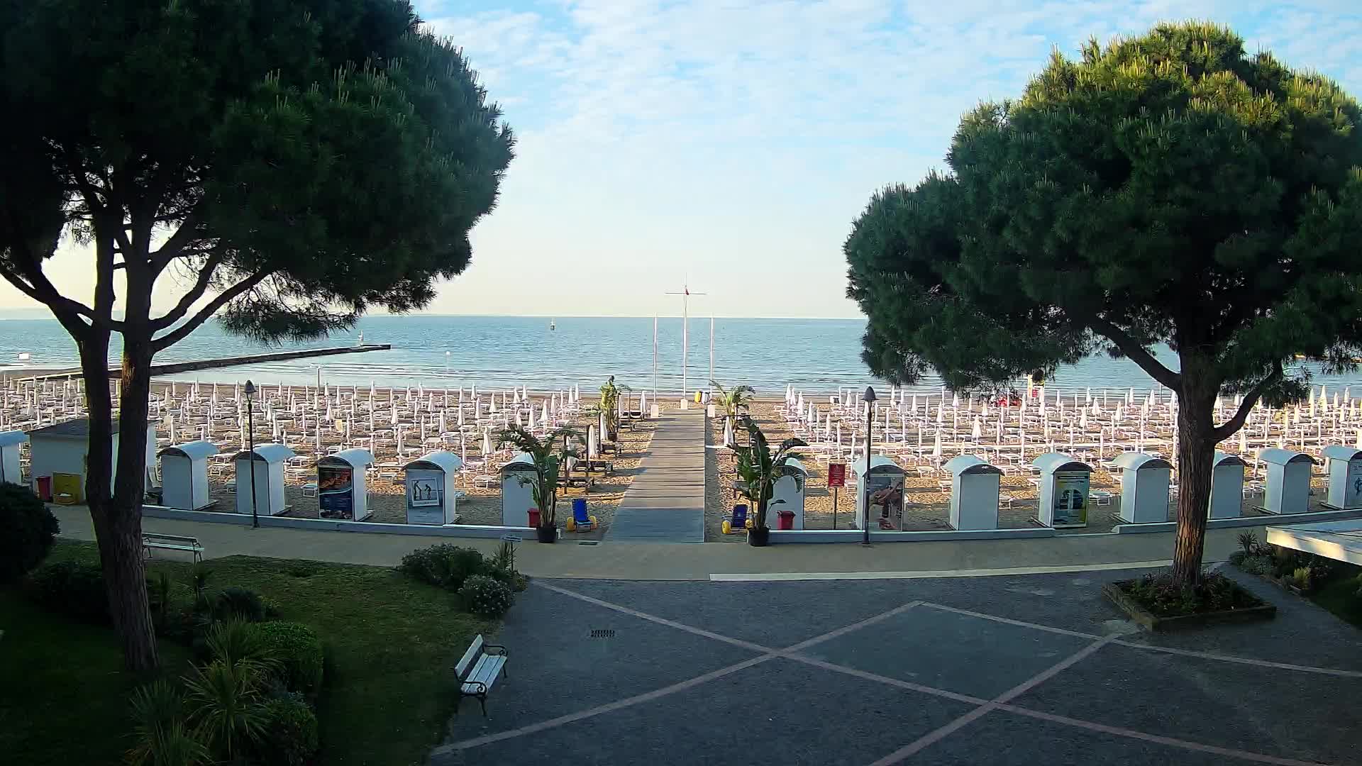 Entrée Plage Grado | Vue en Direct sur le Littoral