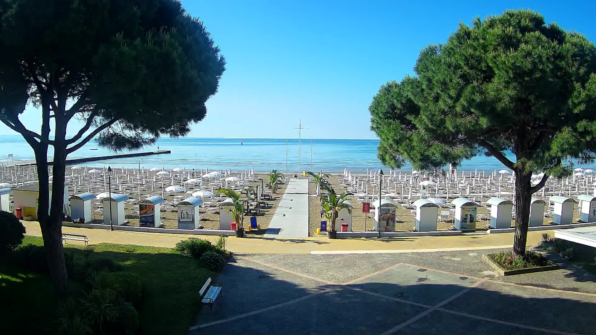 Entrée Plage Grado | Vue en Direct sur le Littoral