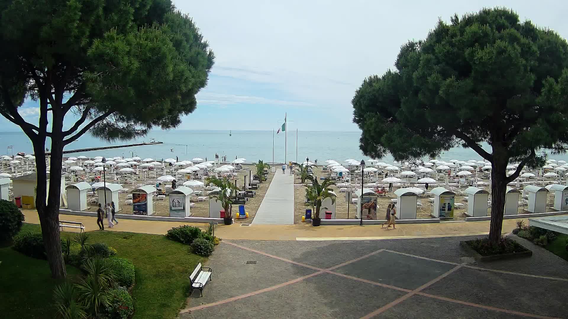 Grado Strand Eingang | Live-Ansicht der Küste