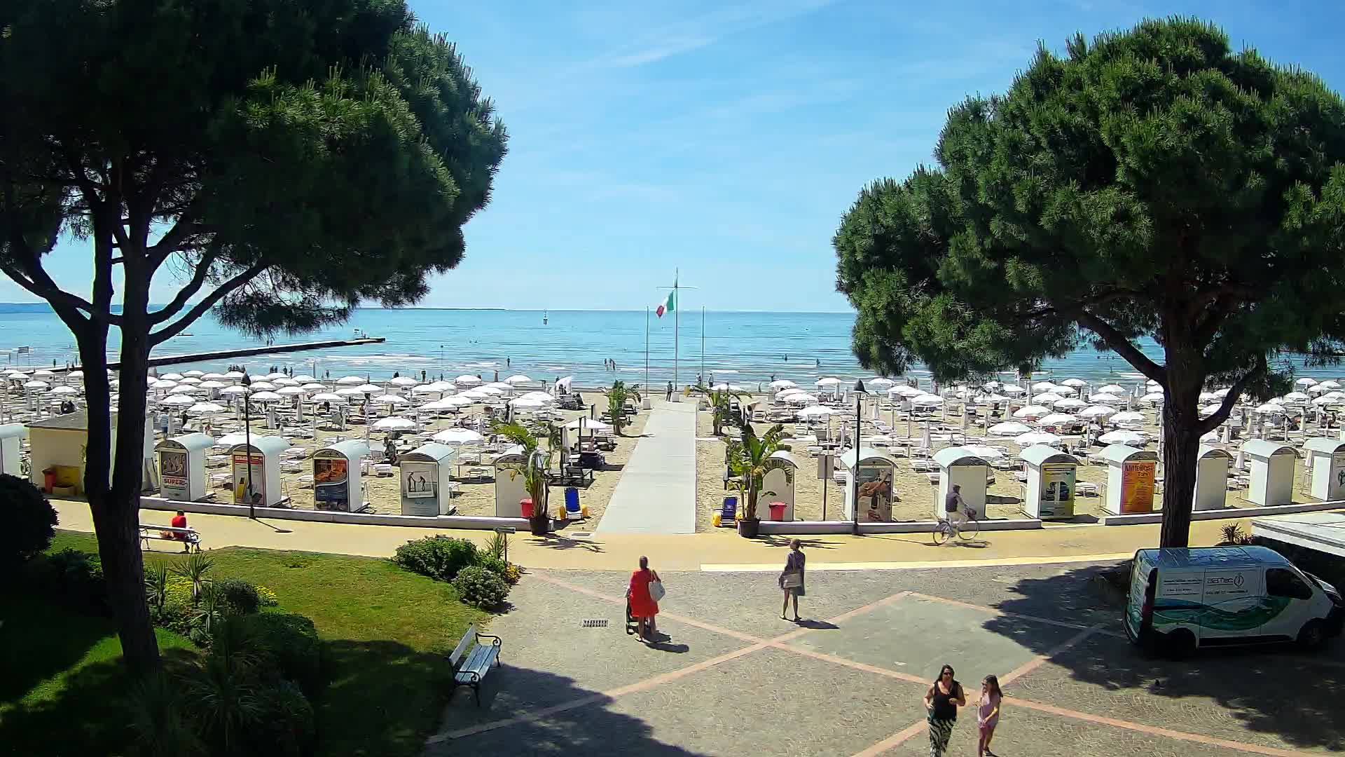 Entrée Plage Grado | Vue en Direct sur le Littoral