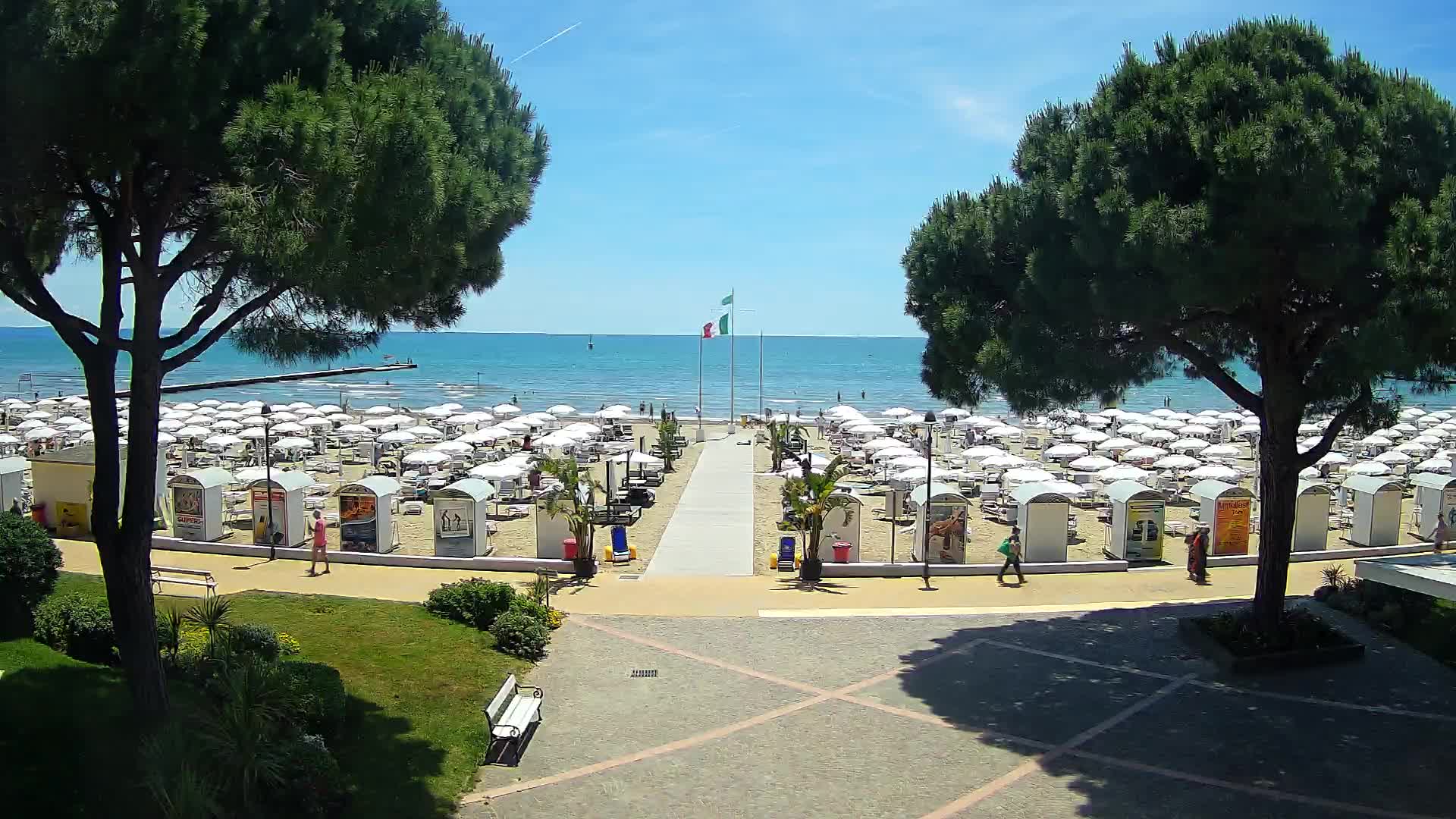 Grado Strand Eingang | Live-Ansicht der Küste