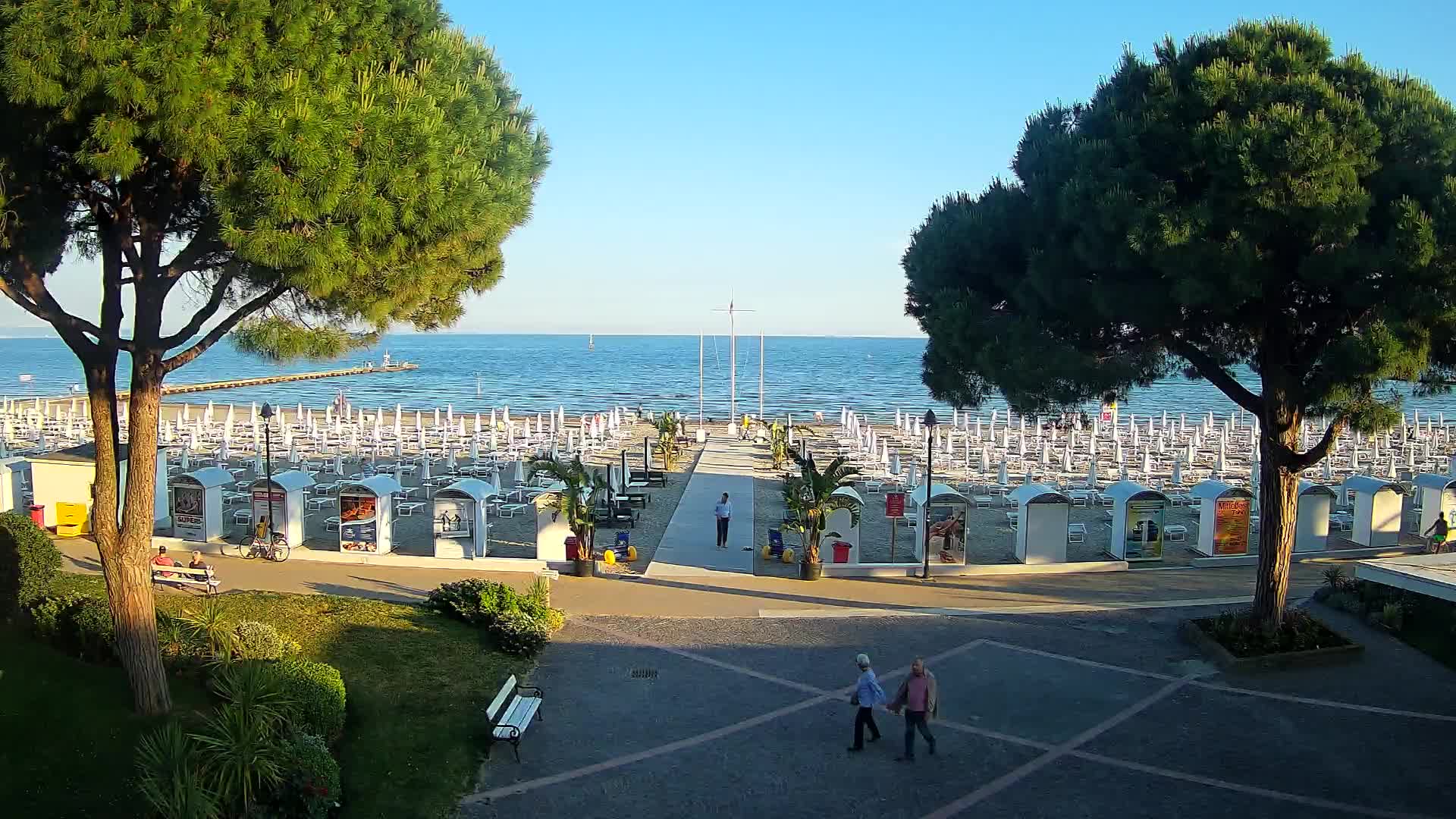 Grado Strand Eingang | Live-Ansicht der Küste