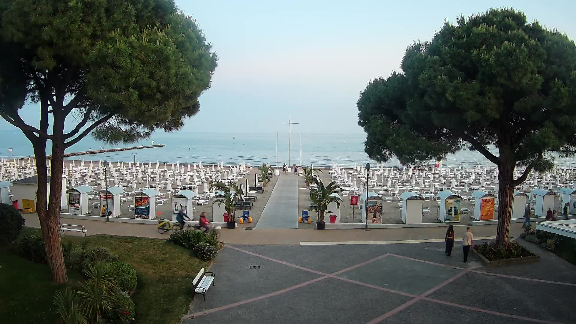 Entrée Plage Grado | Vue en Direct sur le Littoral
