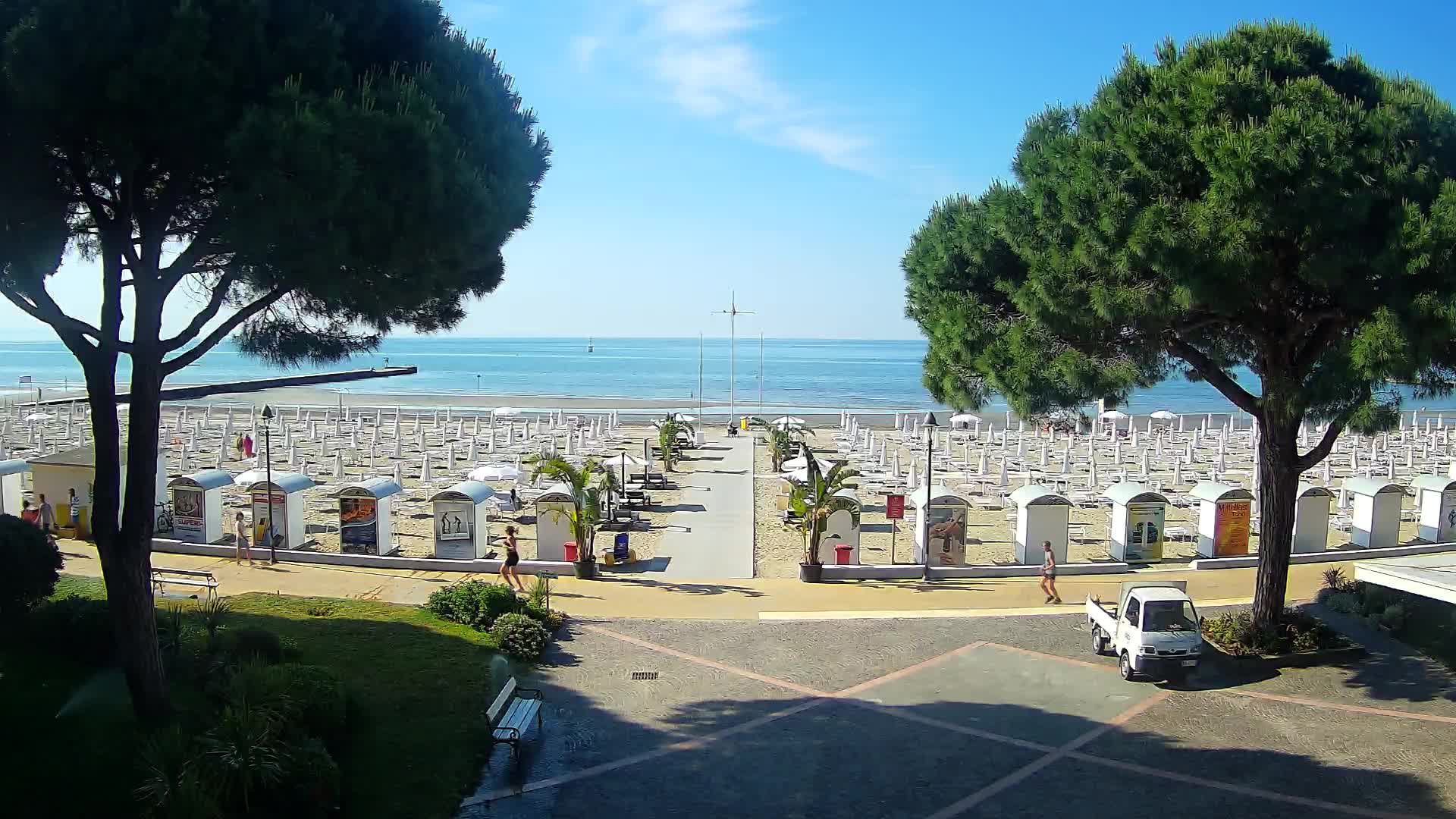 Grado Strand Eingang | Live-Ansicht der Küste