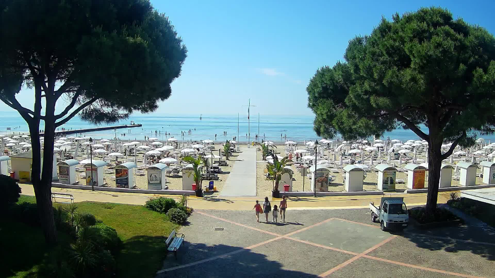 Entrée Plage Grado | Vue en Direct sur le Littoral