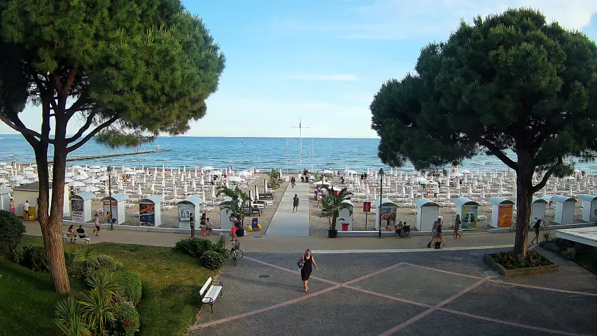 Entrée Plage Grado | Vue en Direct sur le Littoral