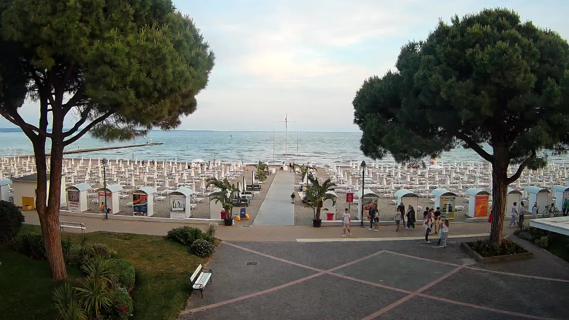 Grado Strand Eingang | Live-Ansicht der Küste