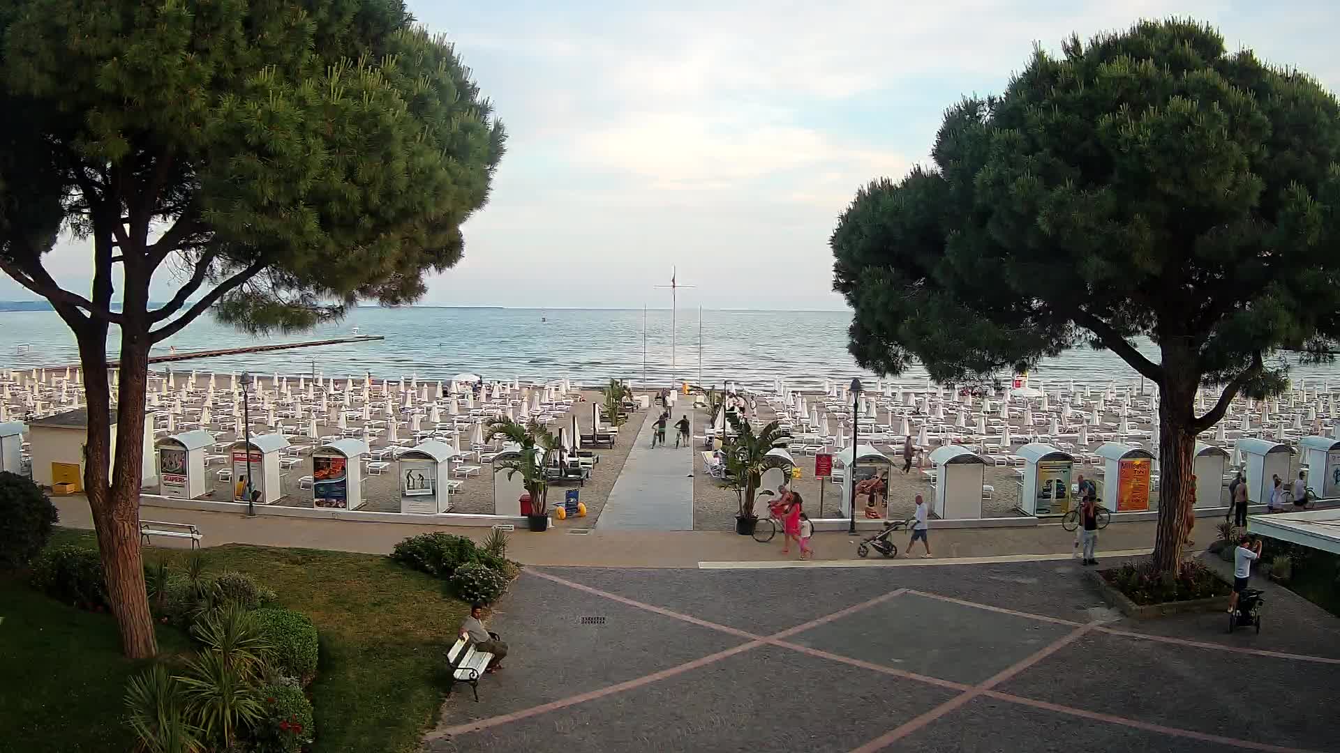 Grado Strand Eingang | Live-Ansicht der Küste