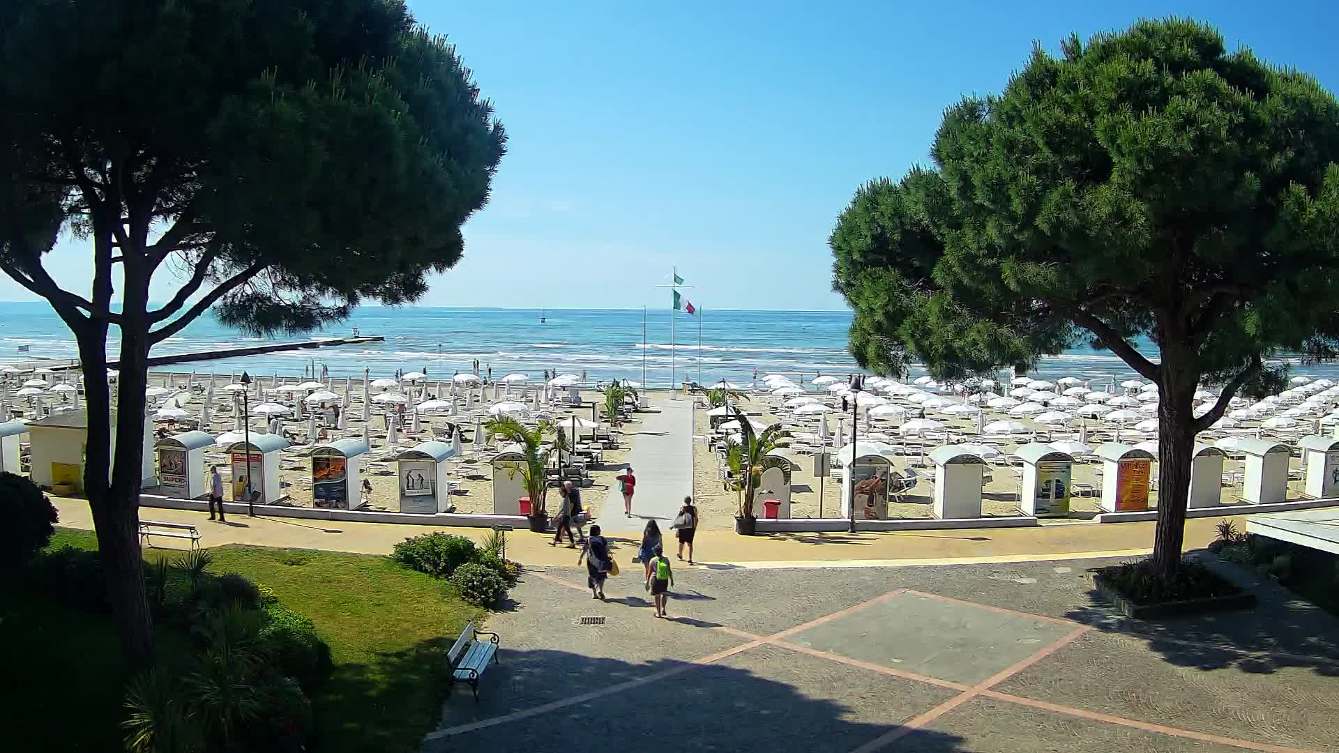Entrée Plage Grado | Vue en Direct sur le Littoral