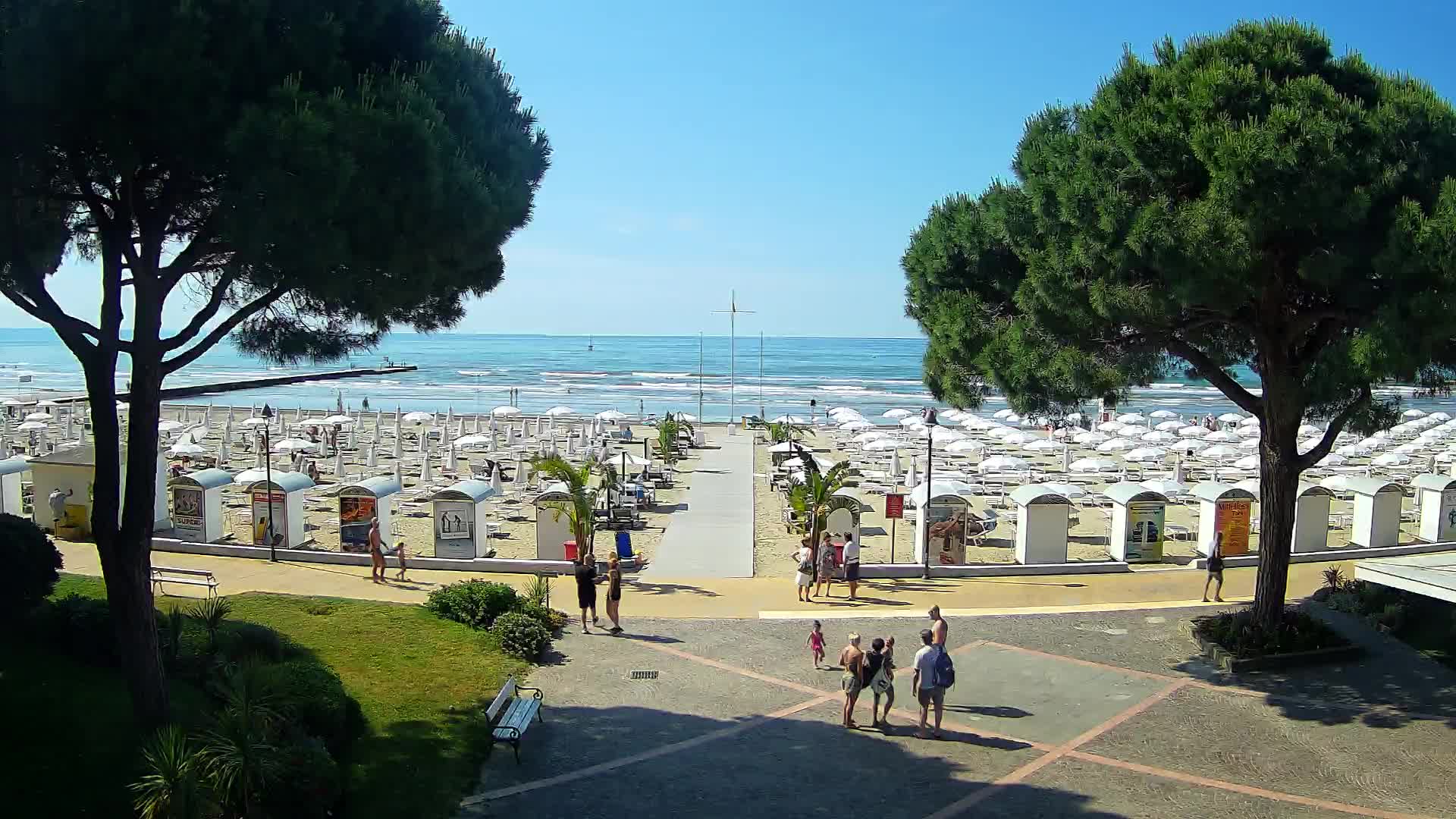 Entrée Plage Grado | Vue en Direct sur le Littoral
