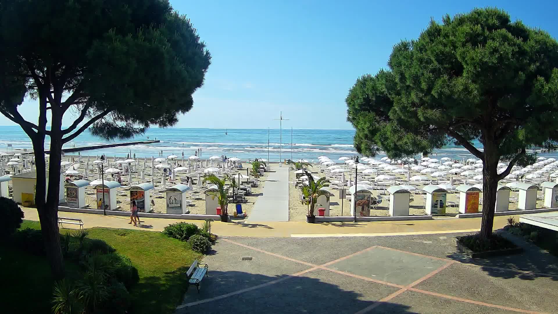 Grado Strand Eingang | Live-Ansicht der Küste