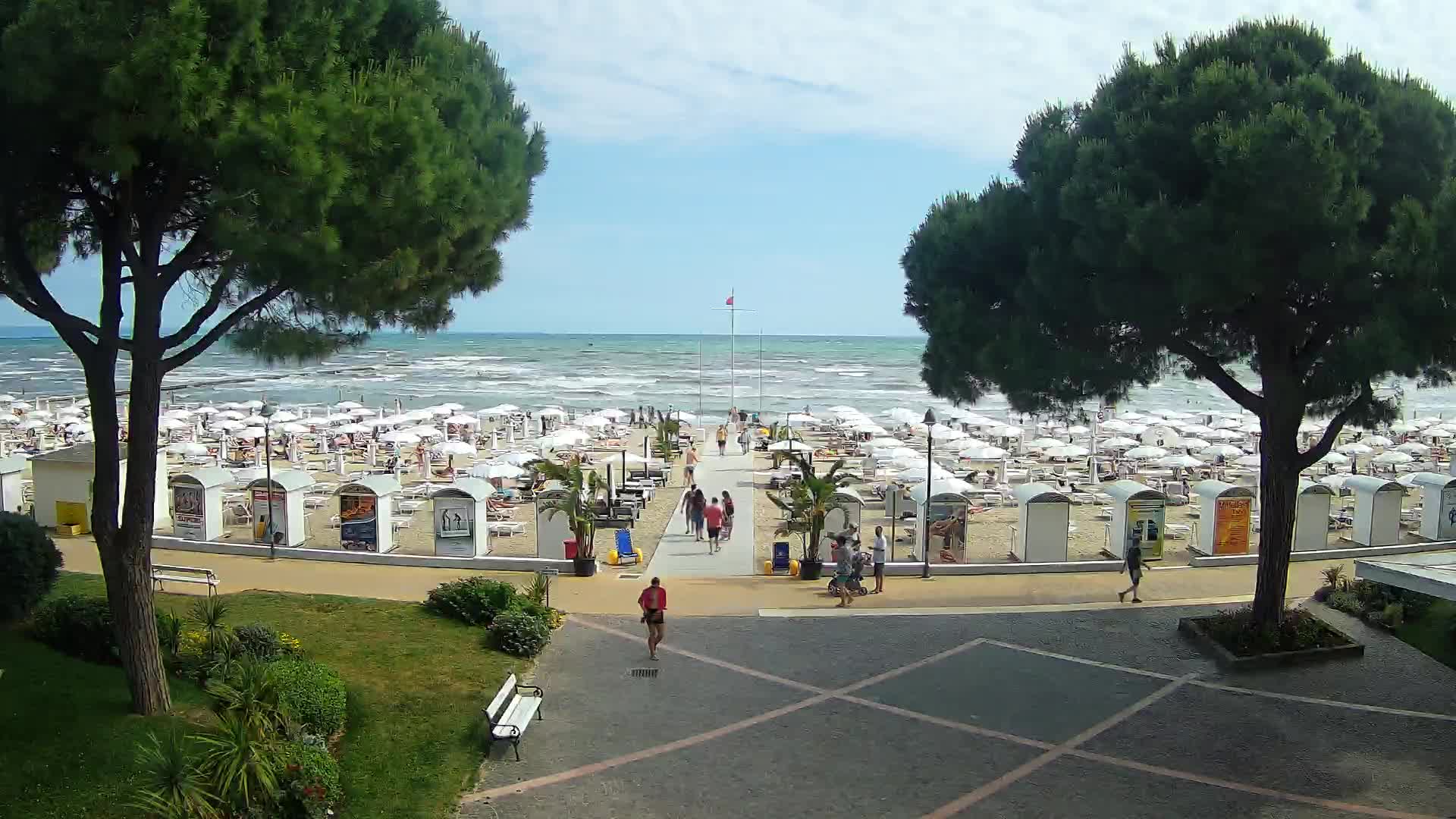 Entrée Plage Grado | Vue en Direct sur le Littoral