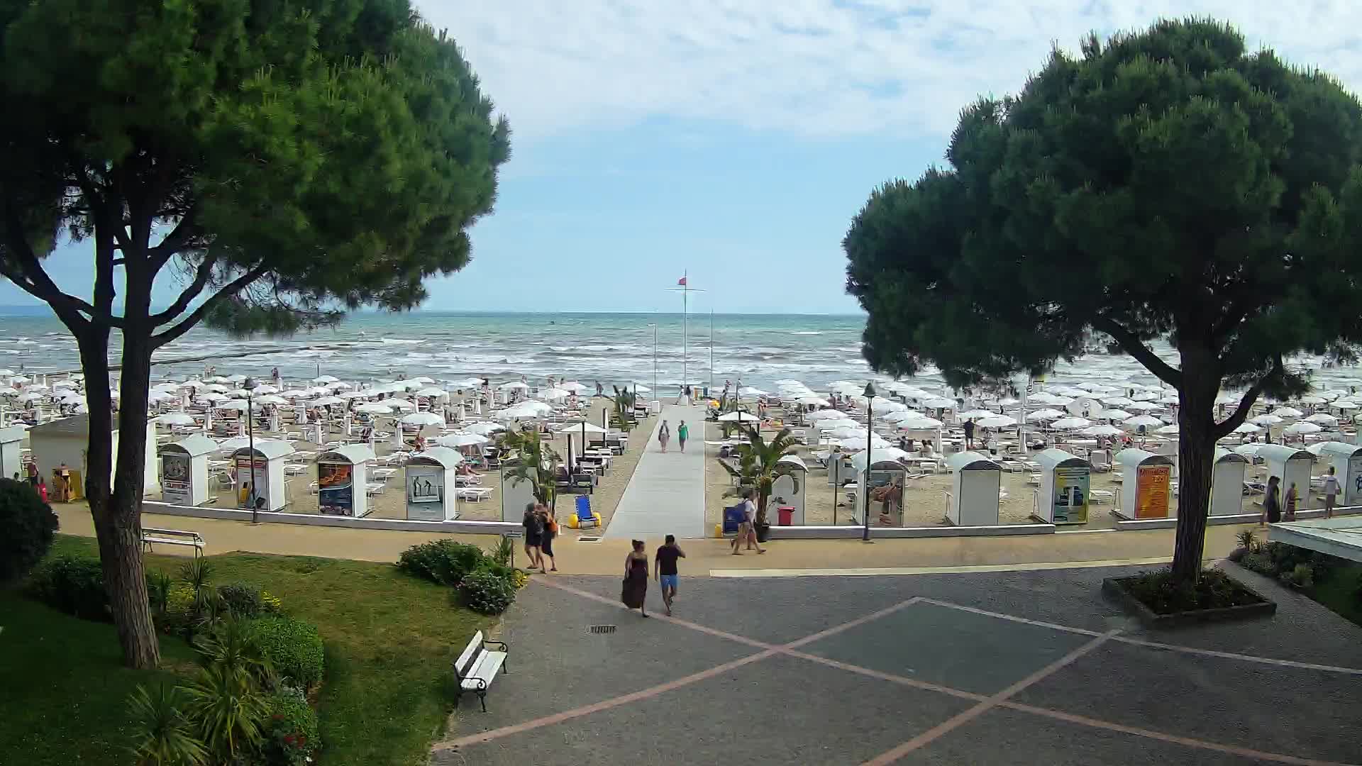 Grado Strand Eingang | Live-Ansicht der Küste