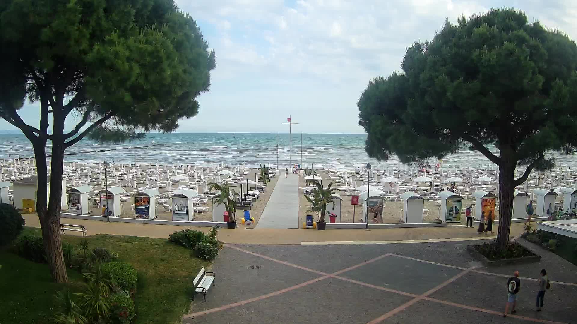 Entrée Plage Grado | Vue en Direct sur le Littoral