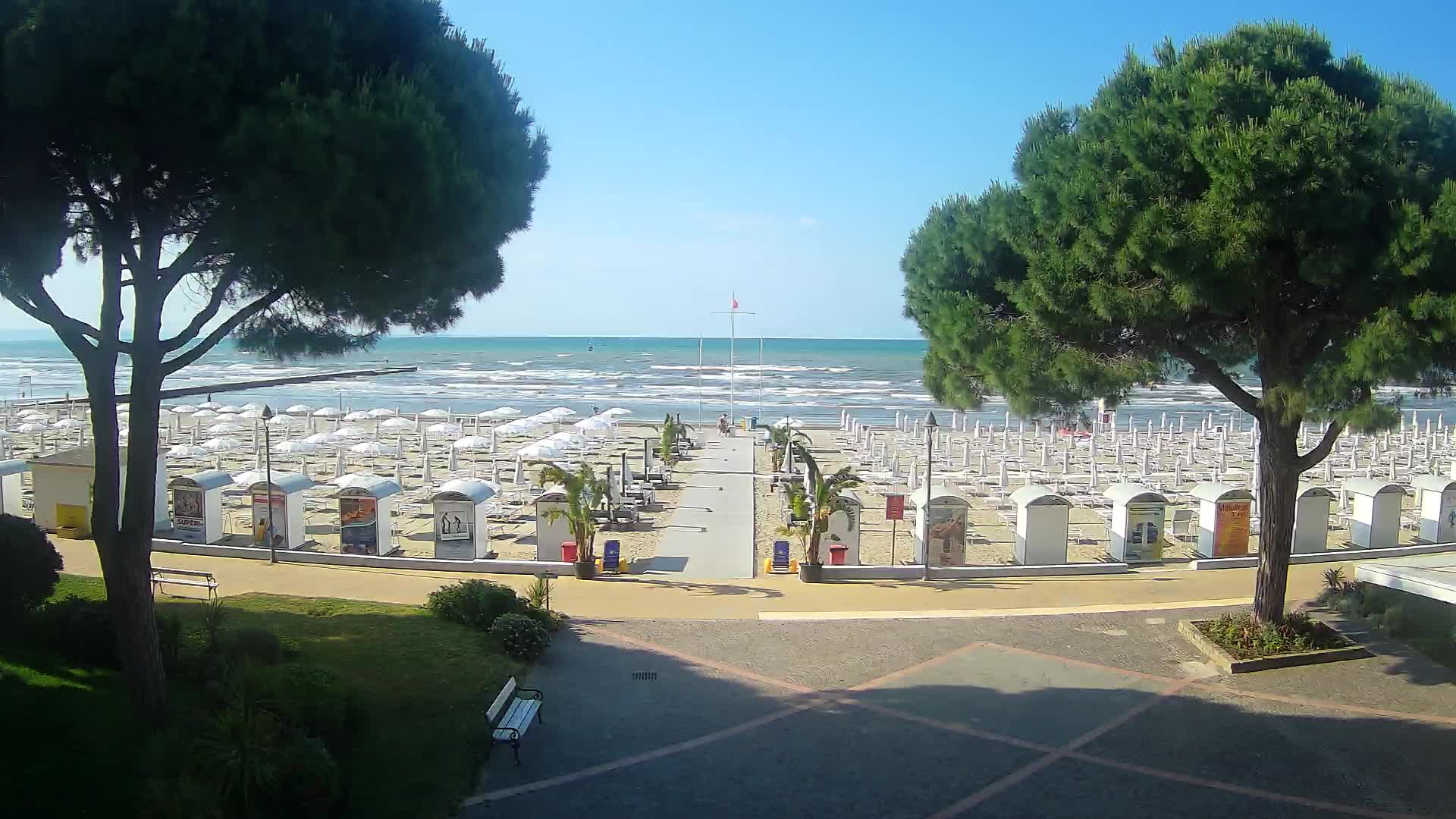 Grado Strand Eingang | Live-Ansicht der Küste