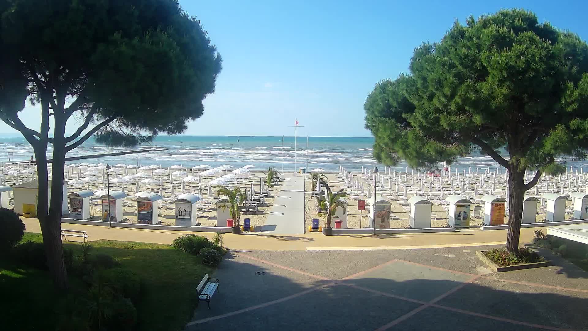 Entrée Plage Grado | Vue en Direct sur le Littoral
