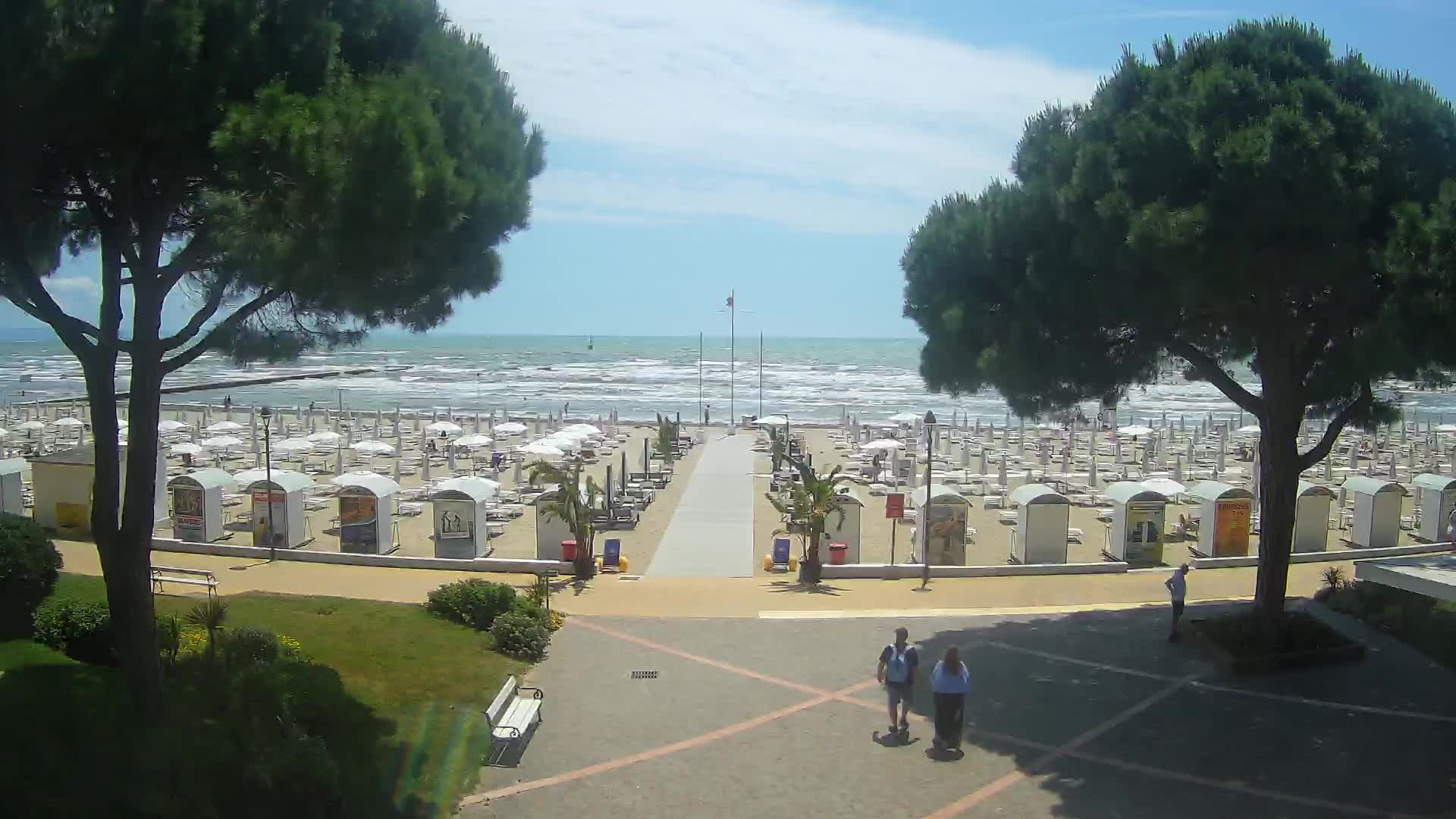 Grado Strand Eingang | Live-Ansicht der Küste