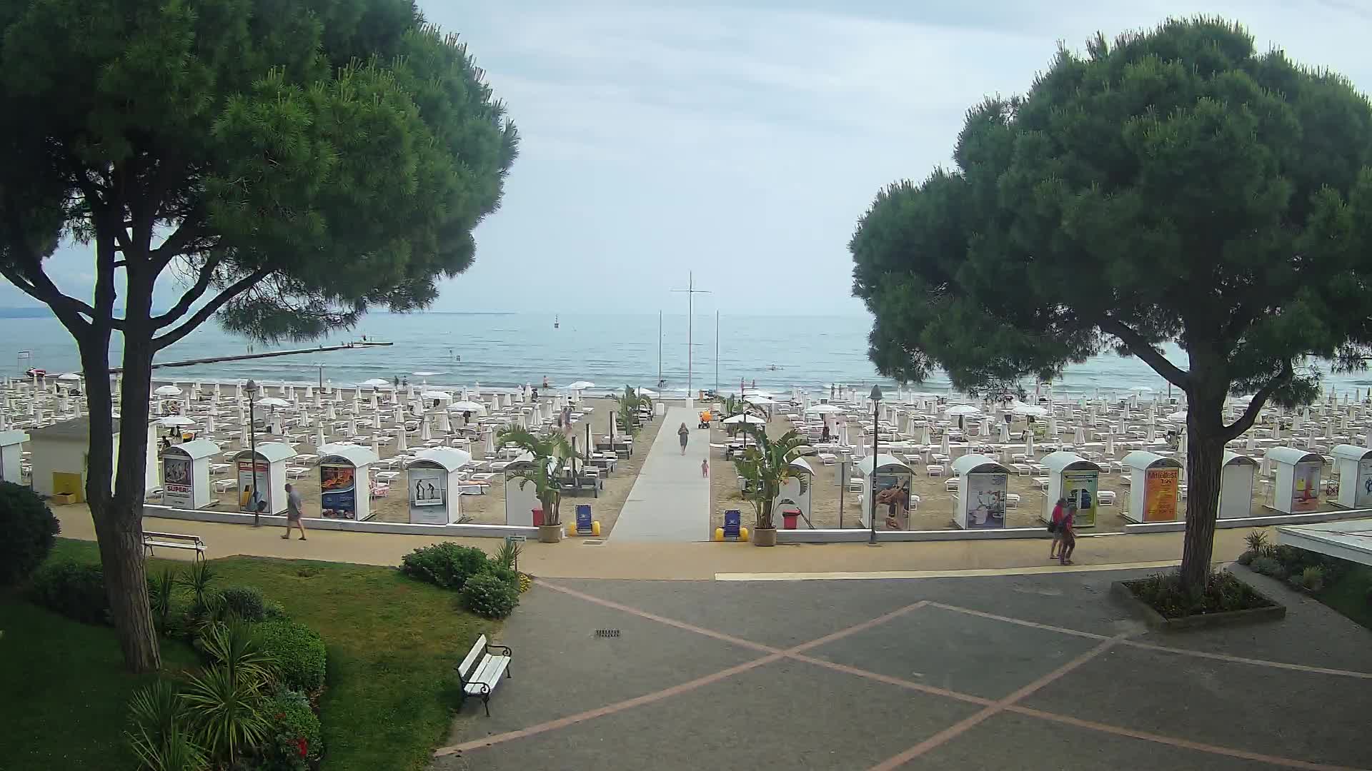 Grado Strand Eingang | Live-Ansicht der Küste