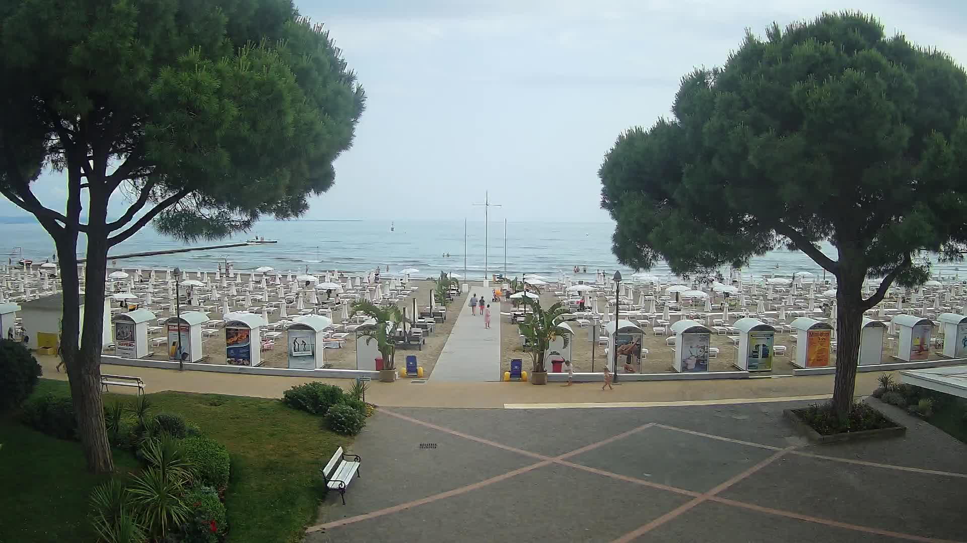 Grado Strand Eingang | Live-Ansicht der Küste