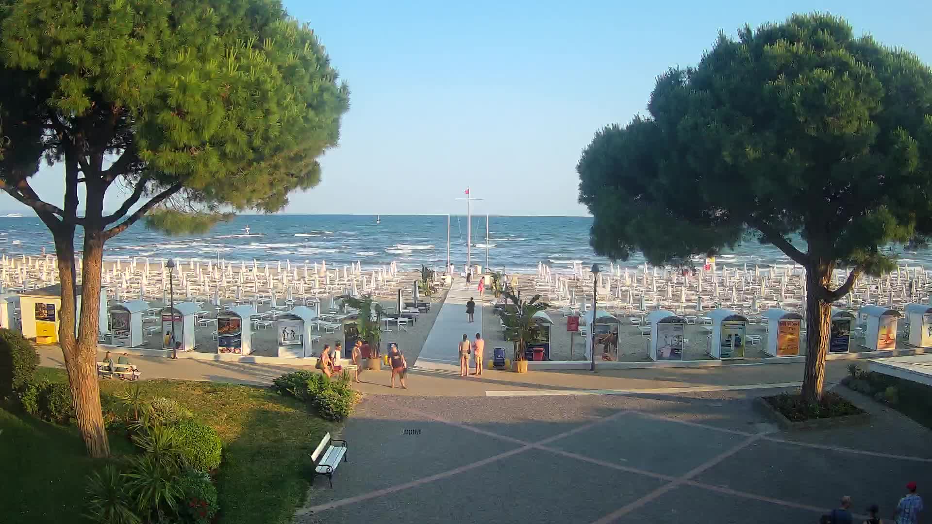 Entrée Plage Grado | Vue en Direct sur le Littoral