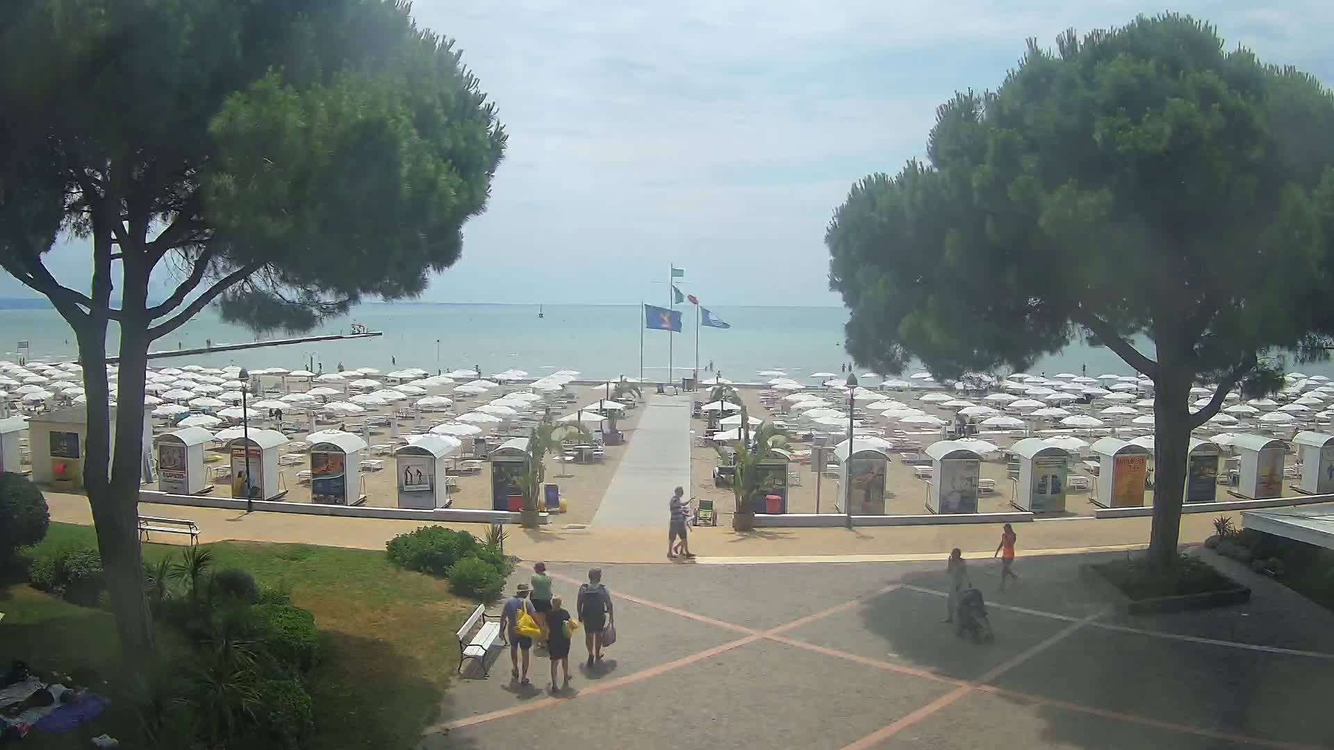 Grado Strand Eingang | Live-Ansicht der Küste