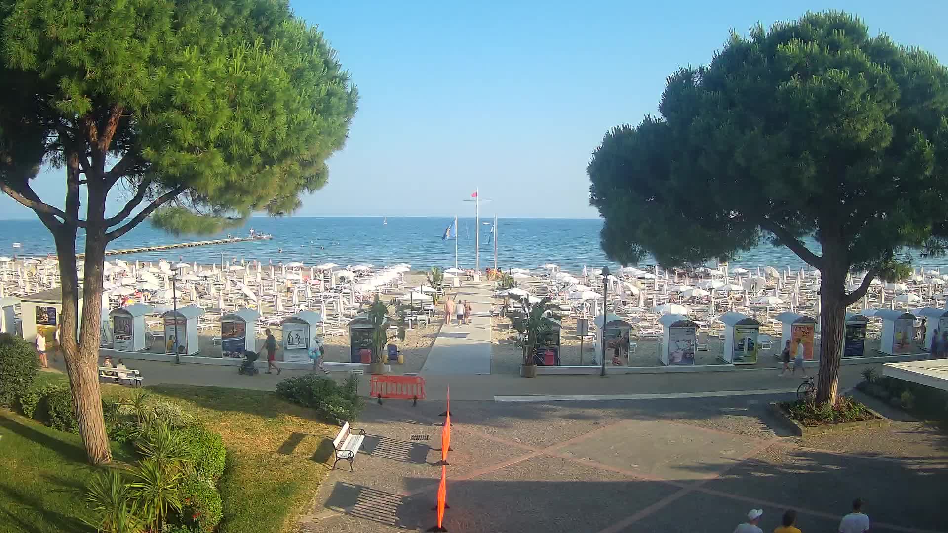 Grado Beach Webcam Entrance | Real-Time View of the Seaside