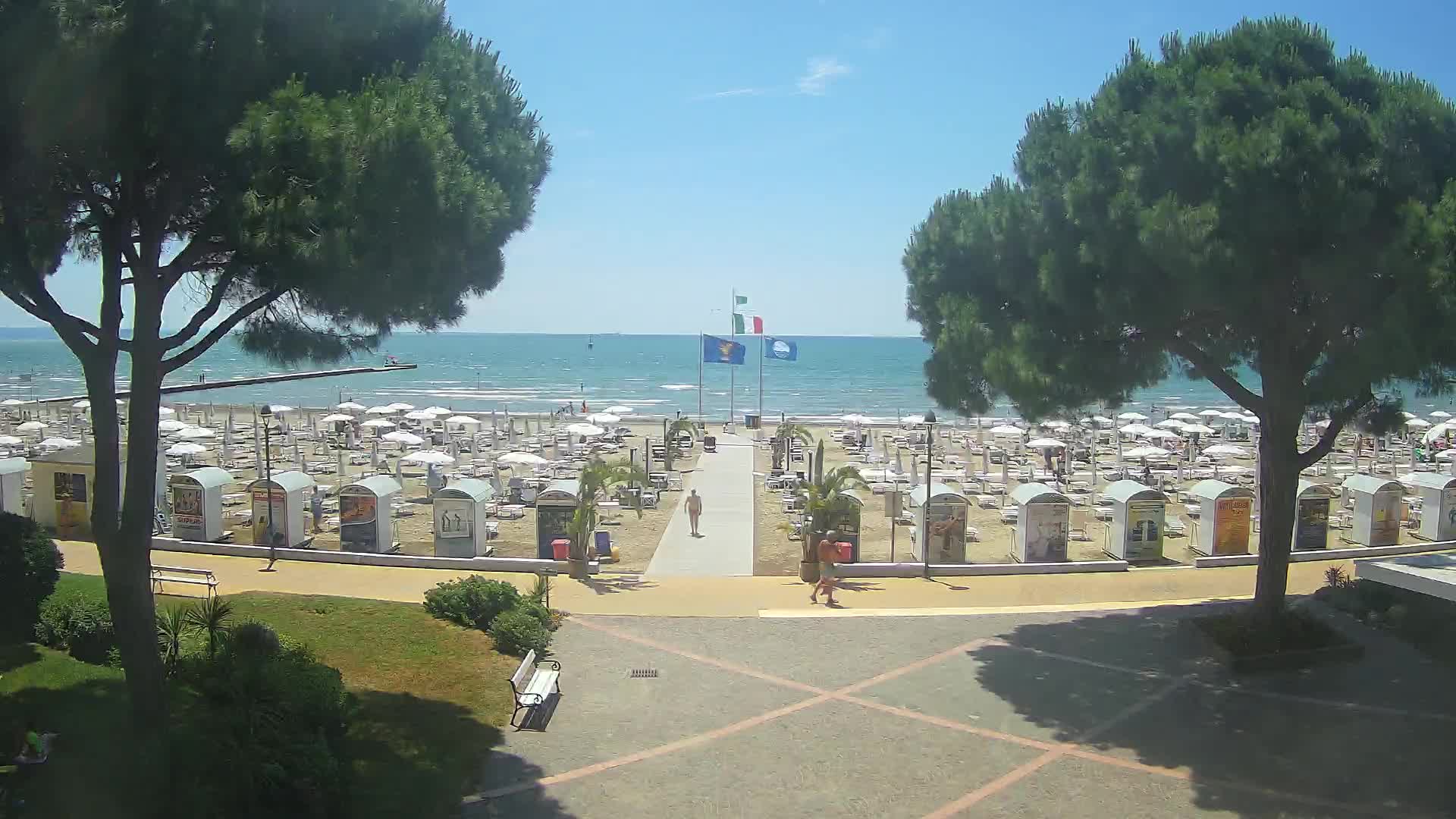Entrée Plage Grado | Vue en Direct sur le Littoral
