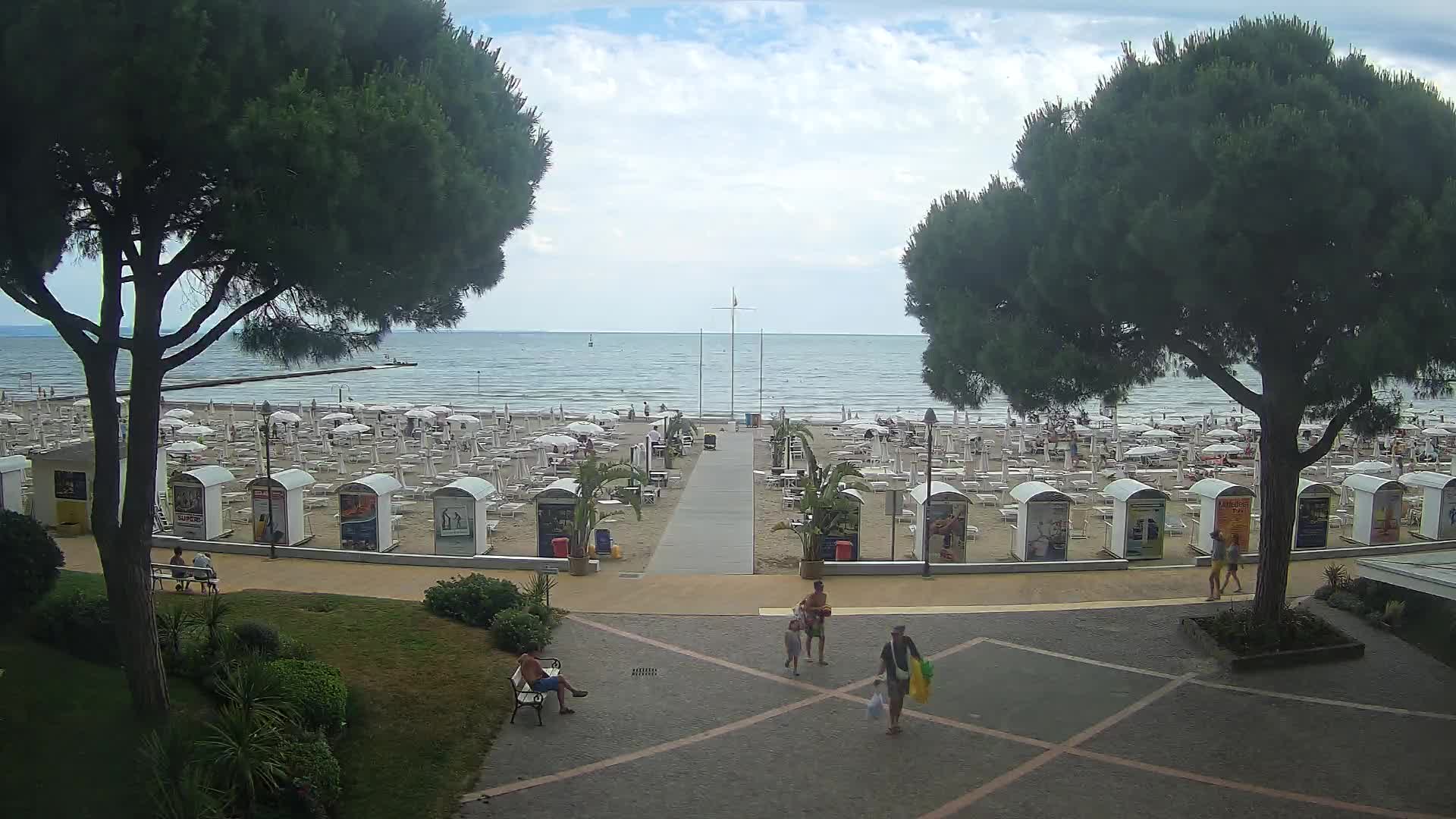 Grado Strand Eingang | Live-Ansicht der Küste