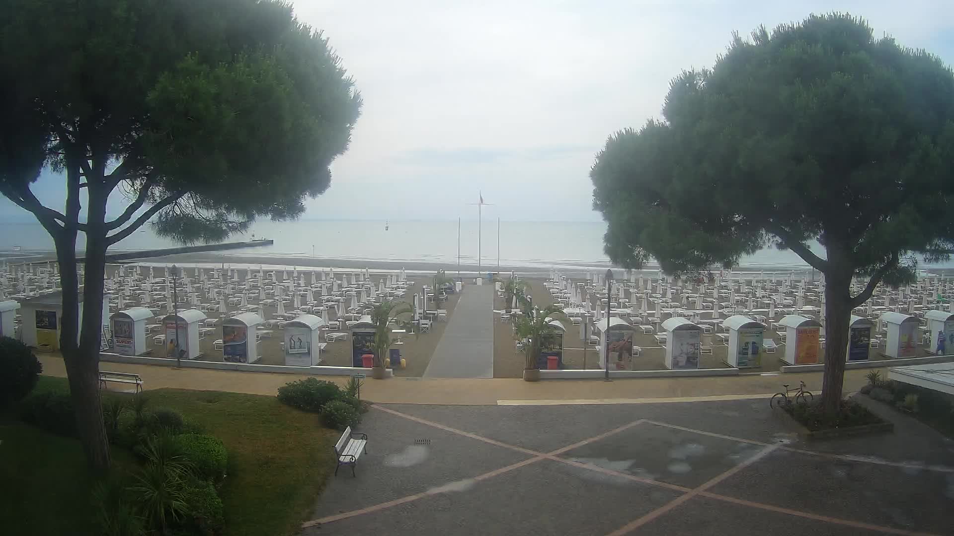 Entrée Plage Grado | Vue en Direct sur le Littoral