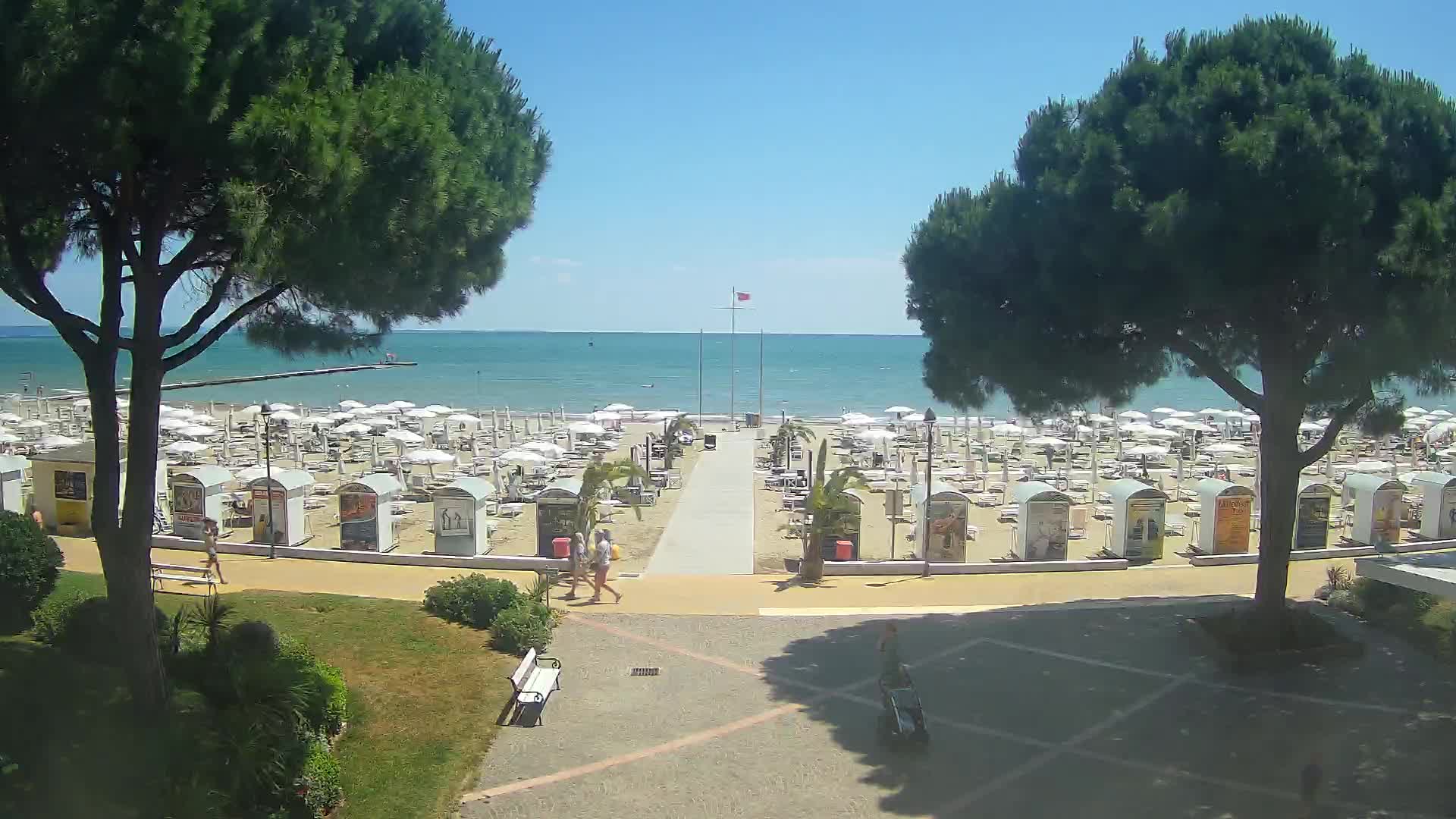 Entrée Plage Grado | Vue en Direct sur le Littoral