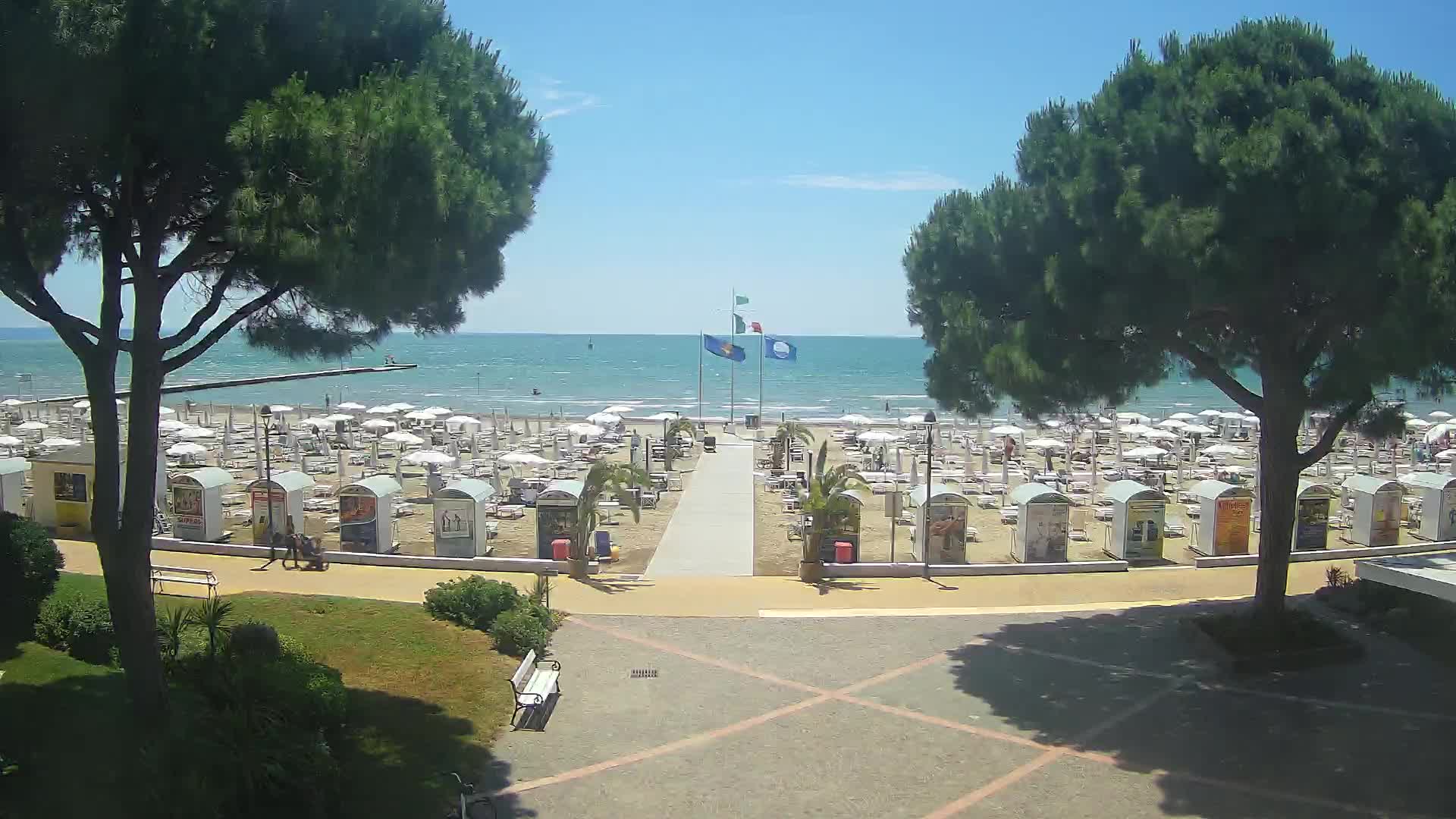 Grado Strand Eingang | Live-Ansicht der Küste