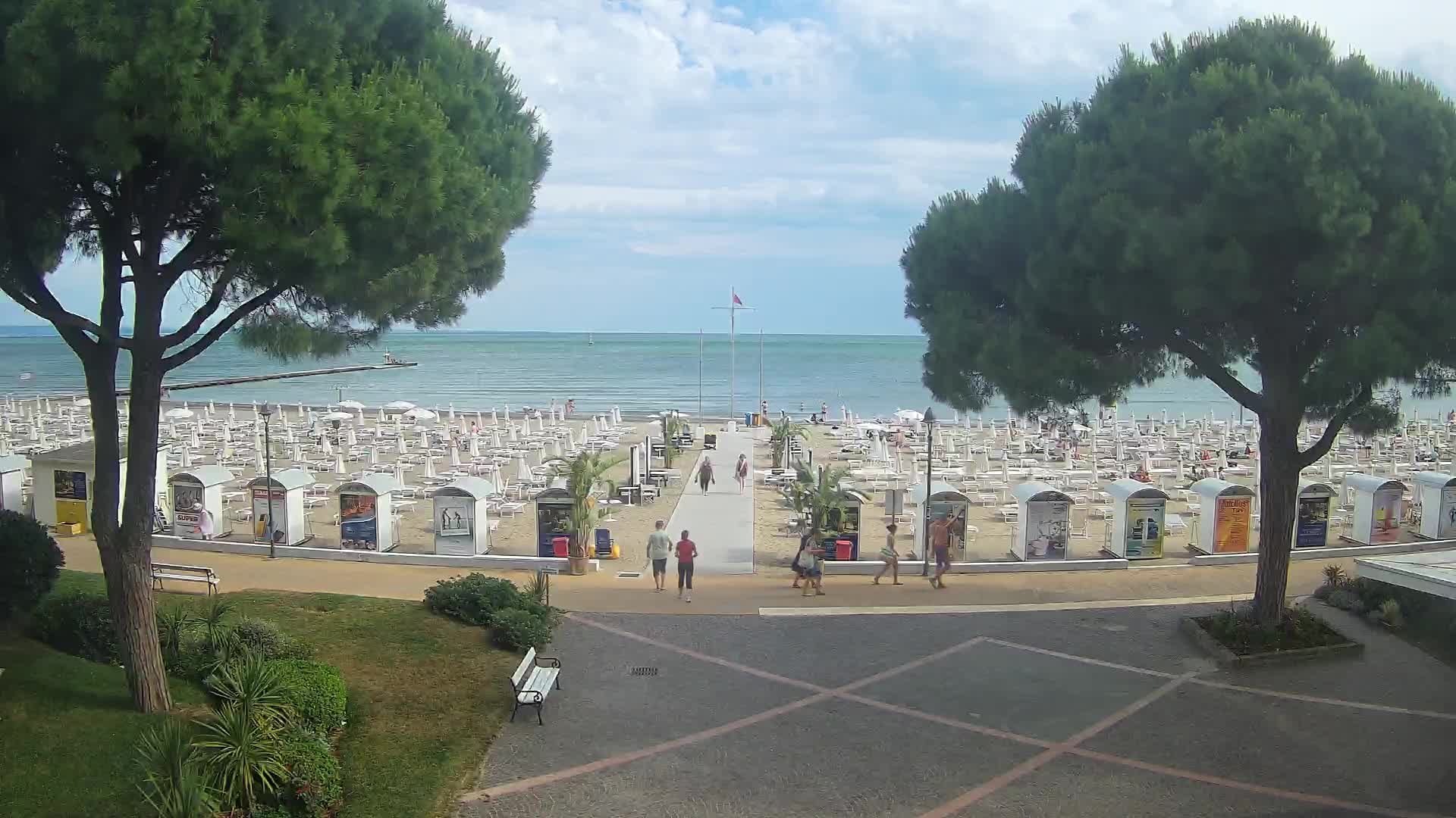 Entrée Plage Grado | Vue en Direct sur le Littoral
