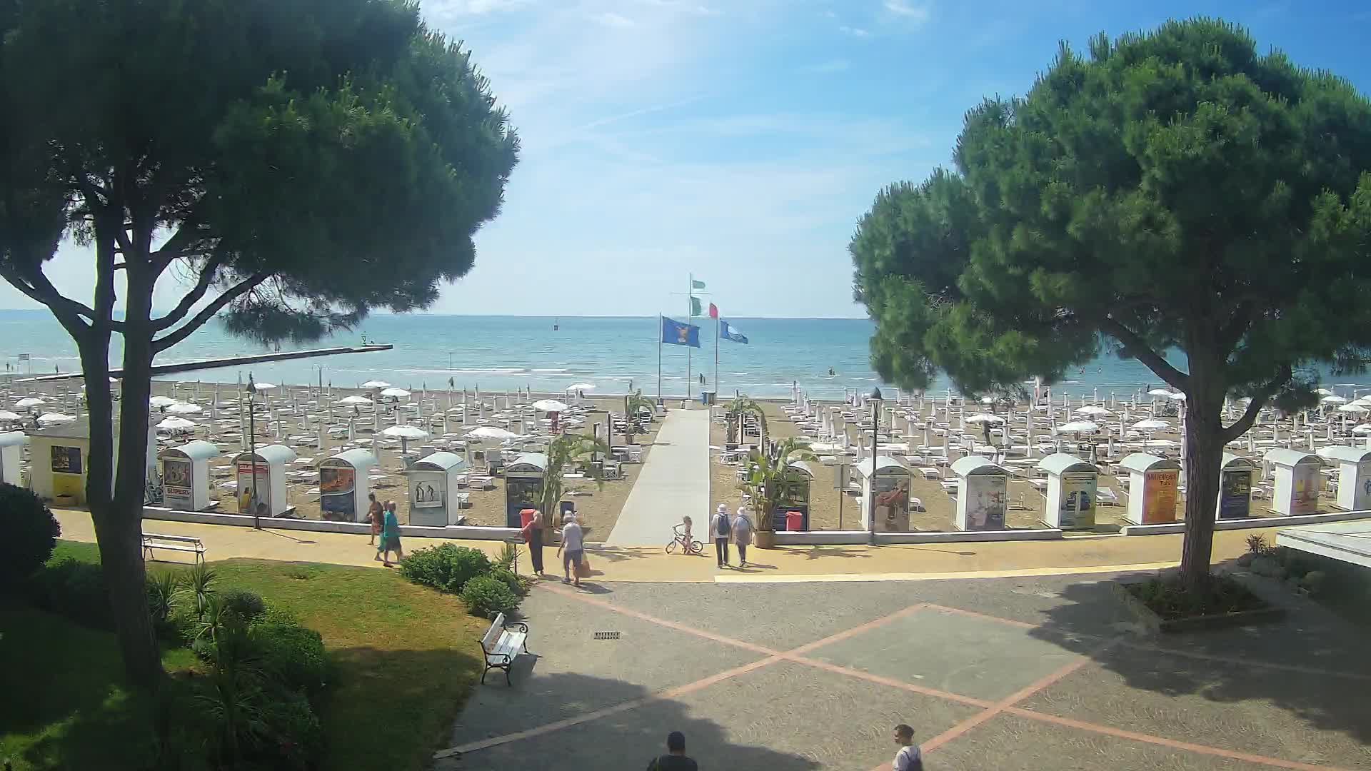 Entrée Plage Grado | Vue en Direct sur le Littoral