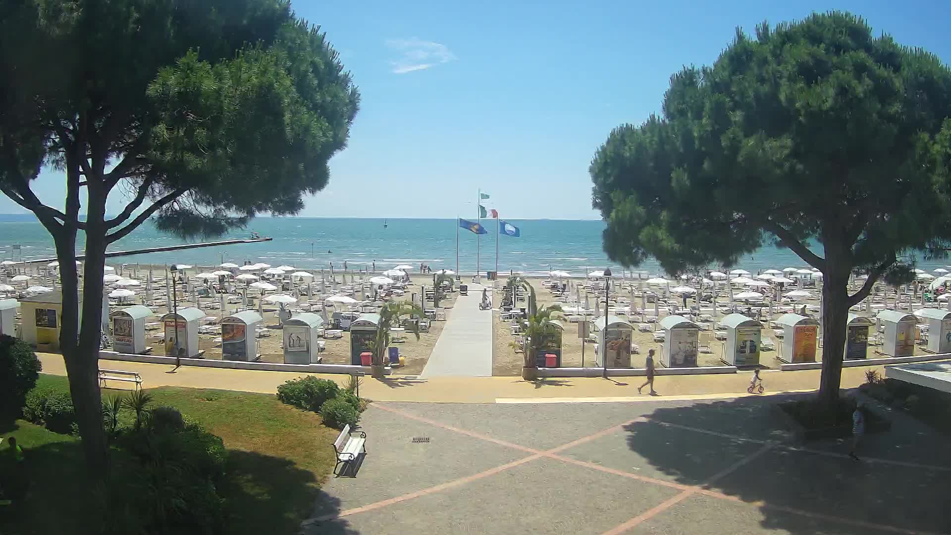 Grado Strand Eingang | Live-Ansicht der Küste